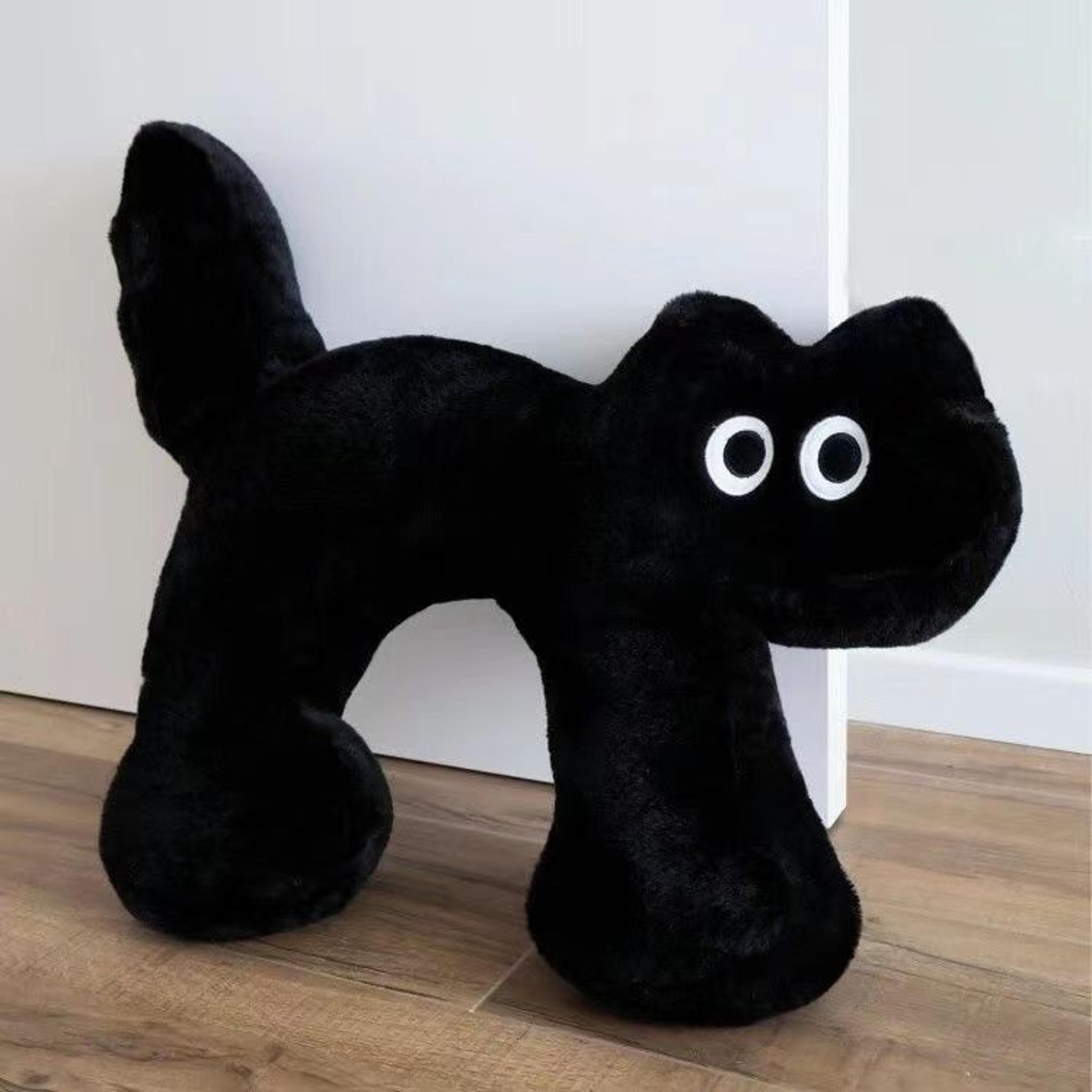 funny pink star flower plush pillow with long arms and legs
