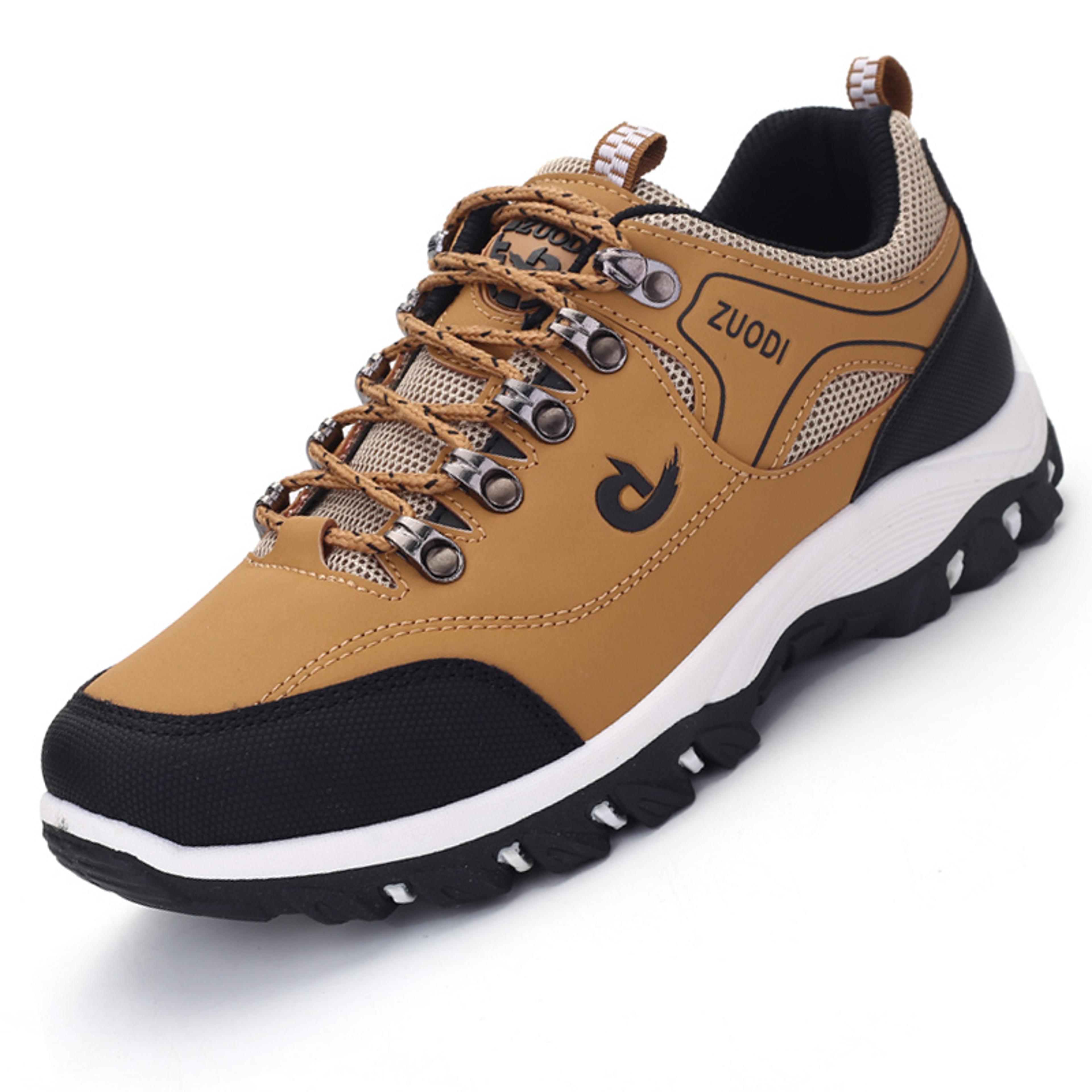 men's breathable casual running sneakers with lace-up design and eva insoles