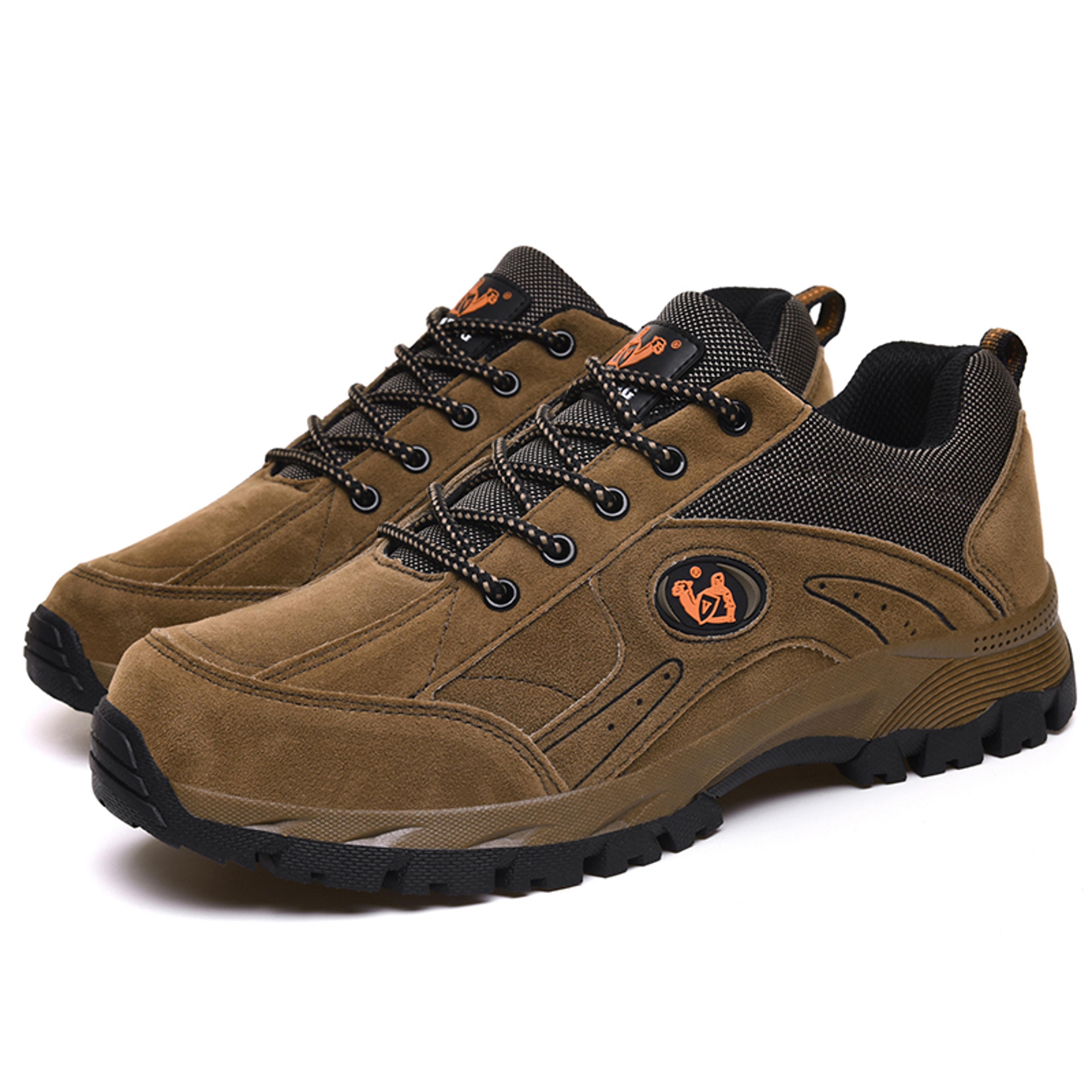 men's casual lace-up walking shoes with warm plush lining and rubber soles