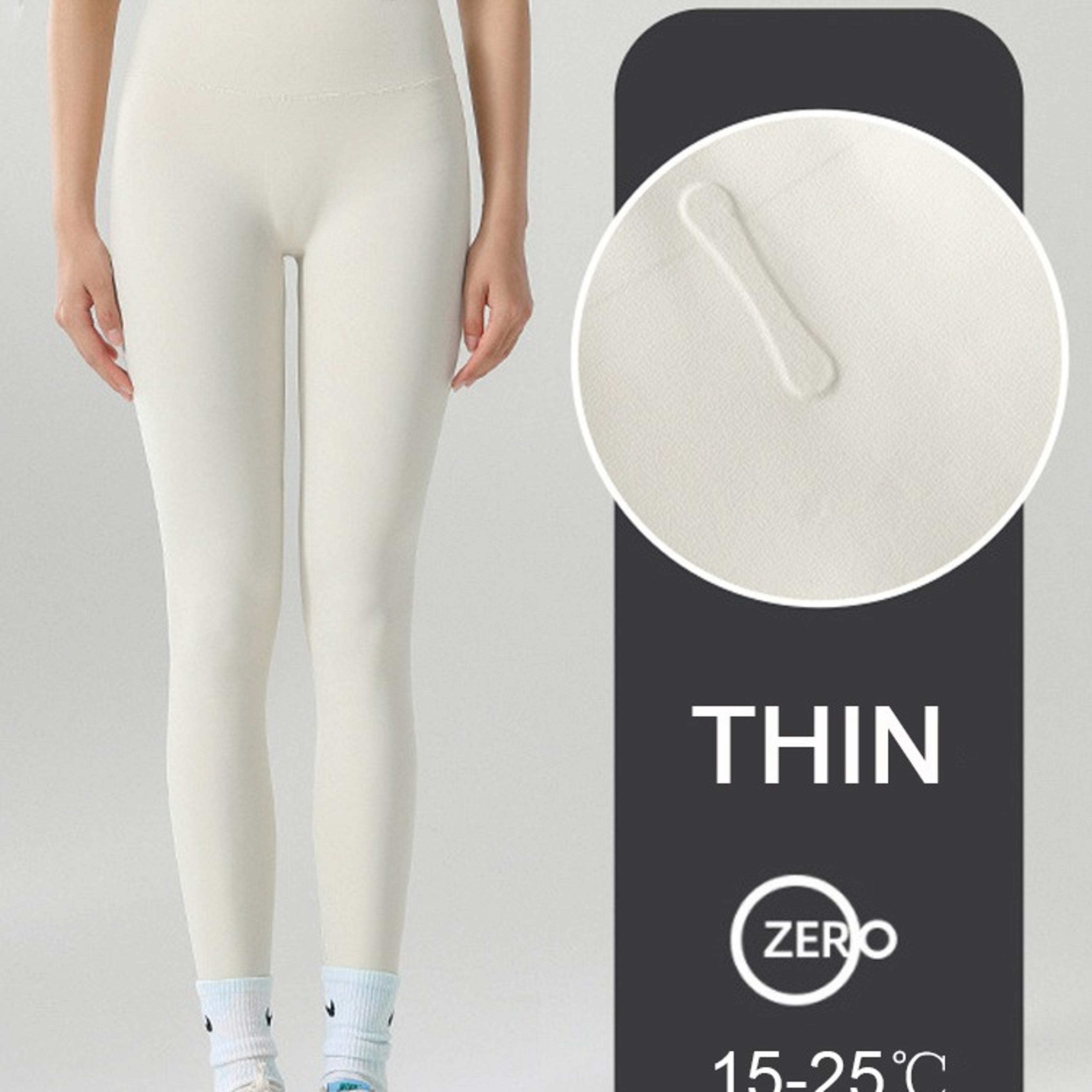 women's high waist fleece lined leggings with seamless stretch fit