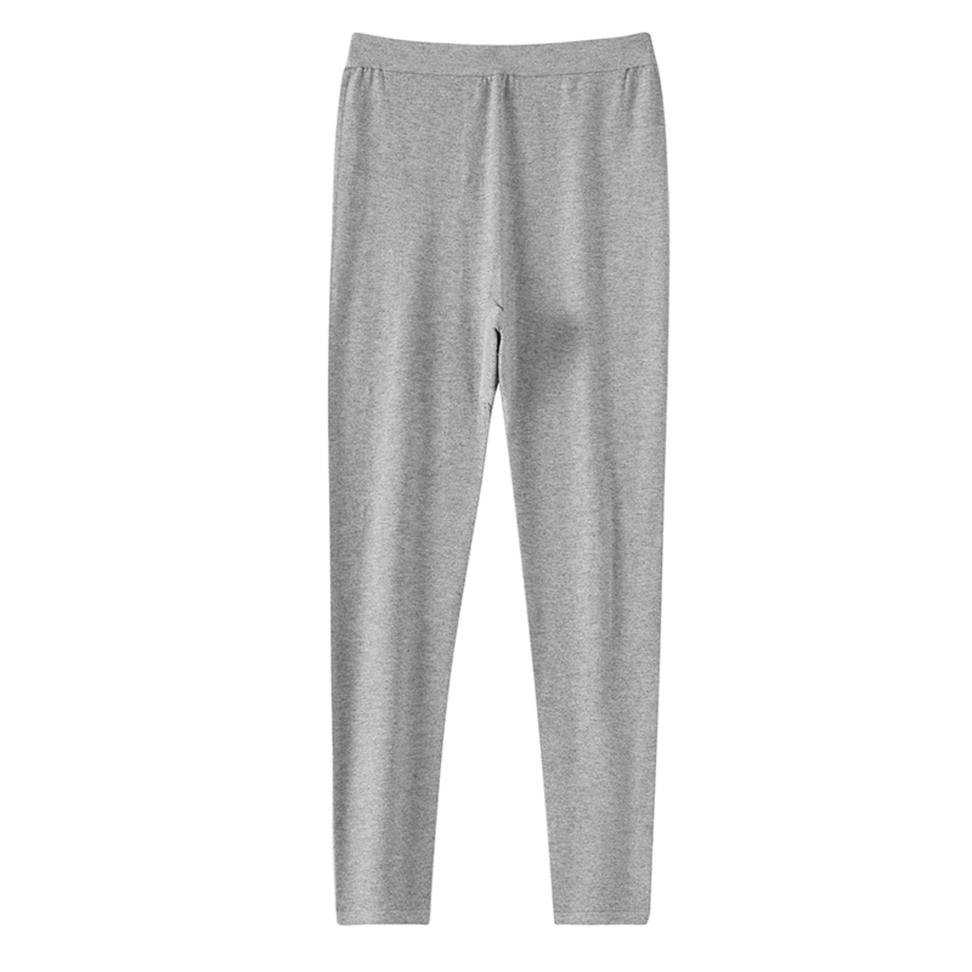 women's wool knit leggings thick seamless ankle-length winter pants