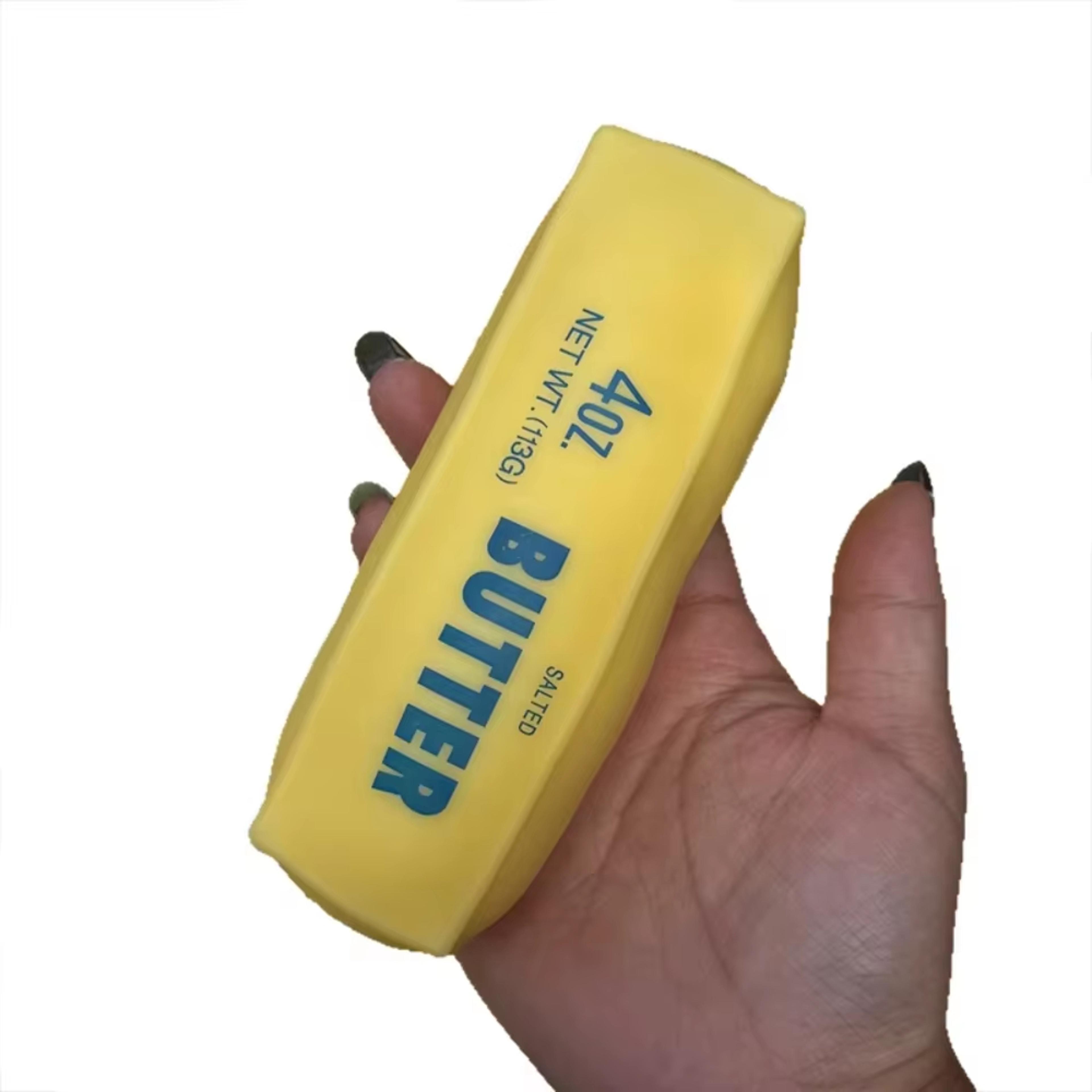 butter stick squishy stress toy soft tpr slow rise asmr fidget squeeze toy
