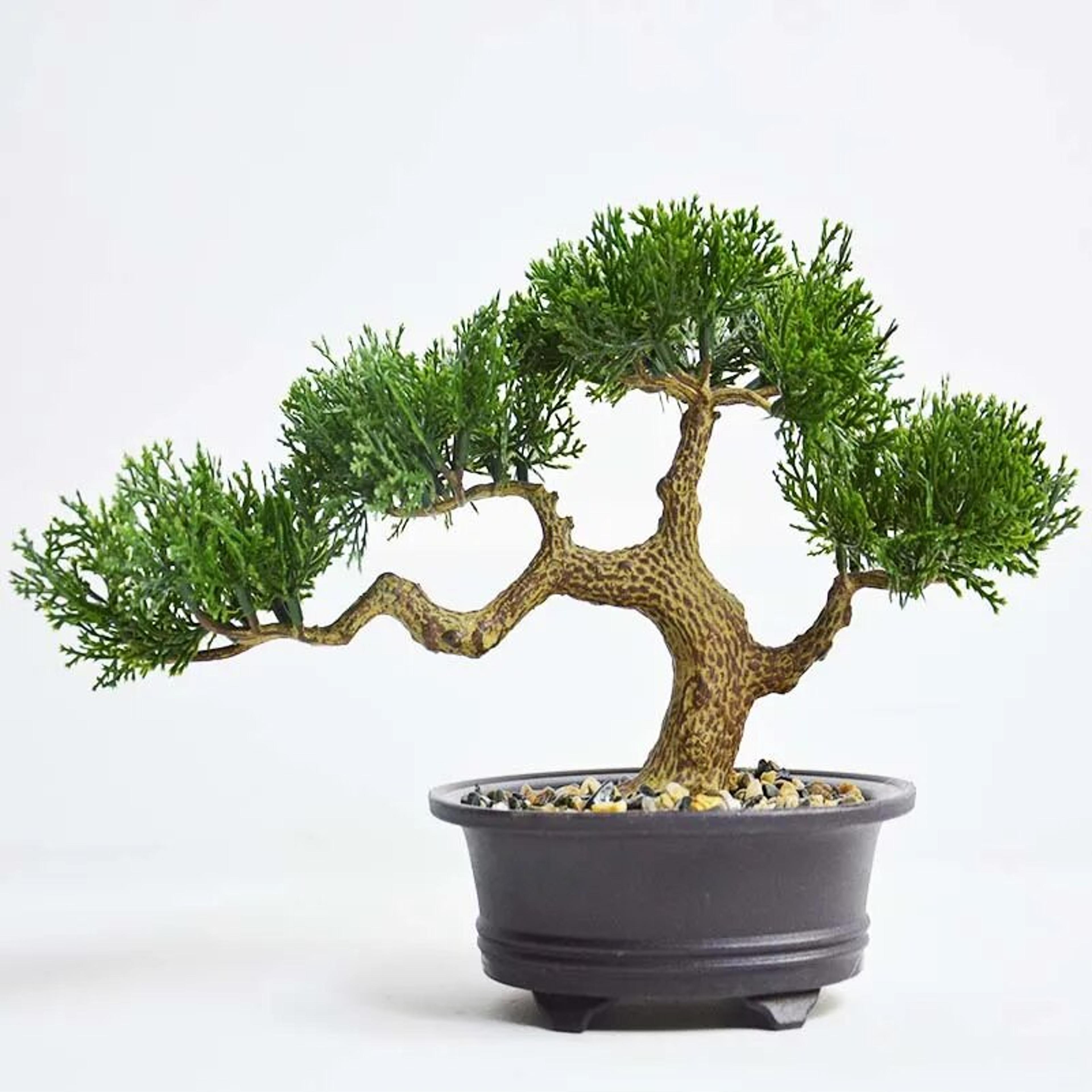 artificial pine needle bonsai: simulation plant decor roll for home