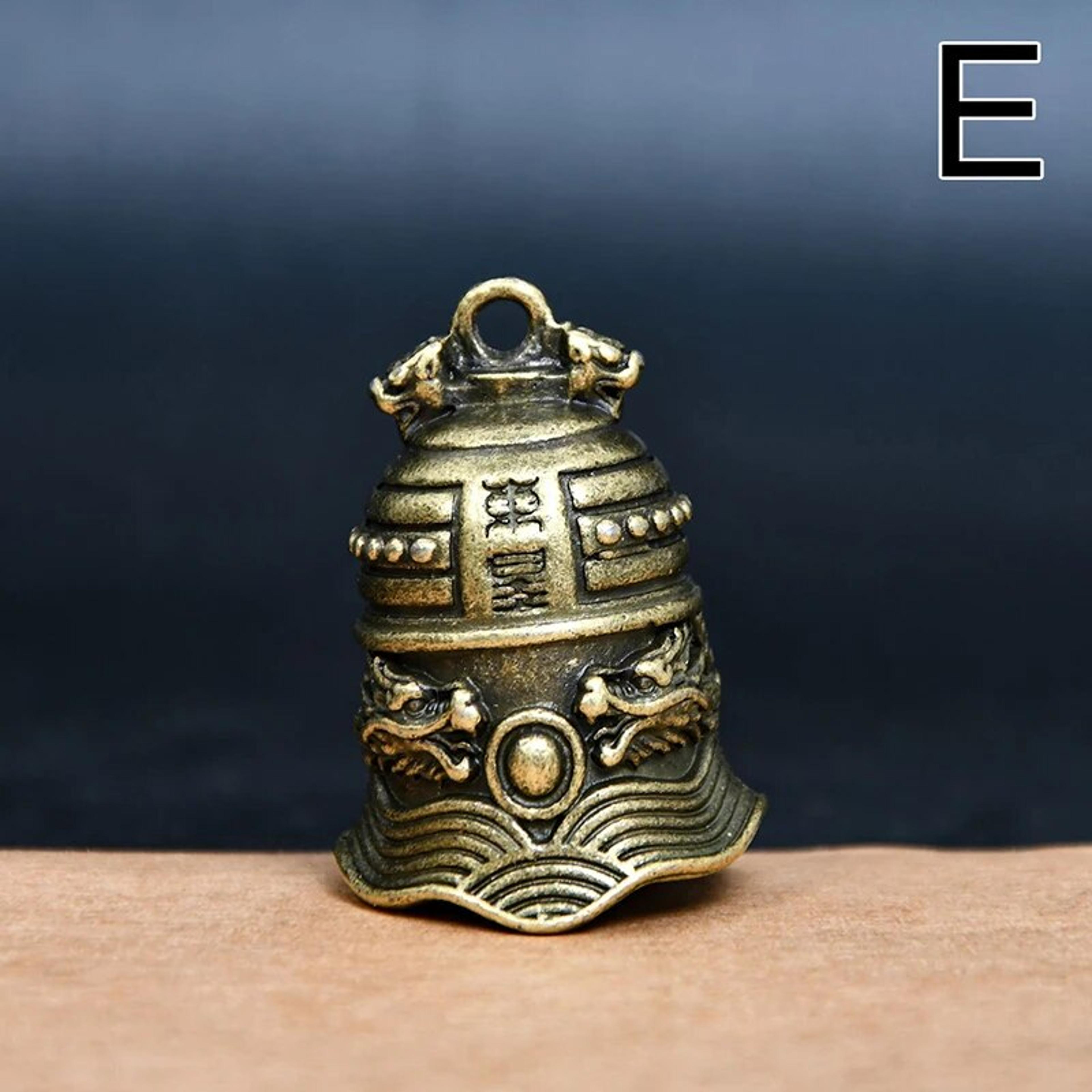 brass handicraft die-casting scripture bell: tibetan bronze home decor