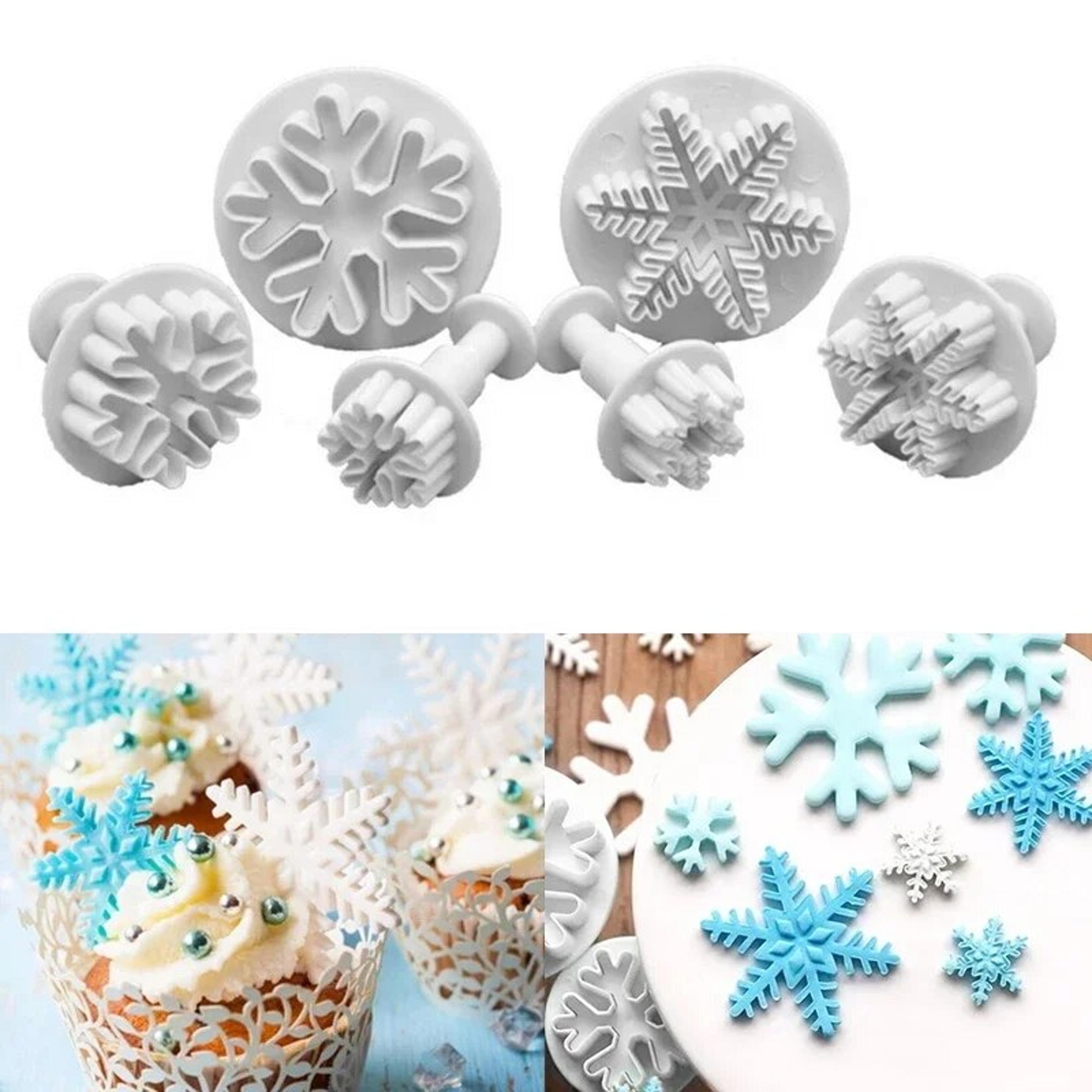 sugarcraft cake decorating tools: fondant plunger cutters, cookie biscuit, & snowflake mold set
