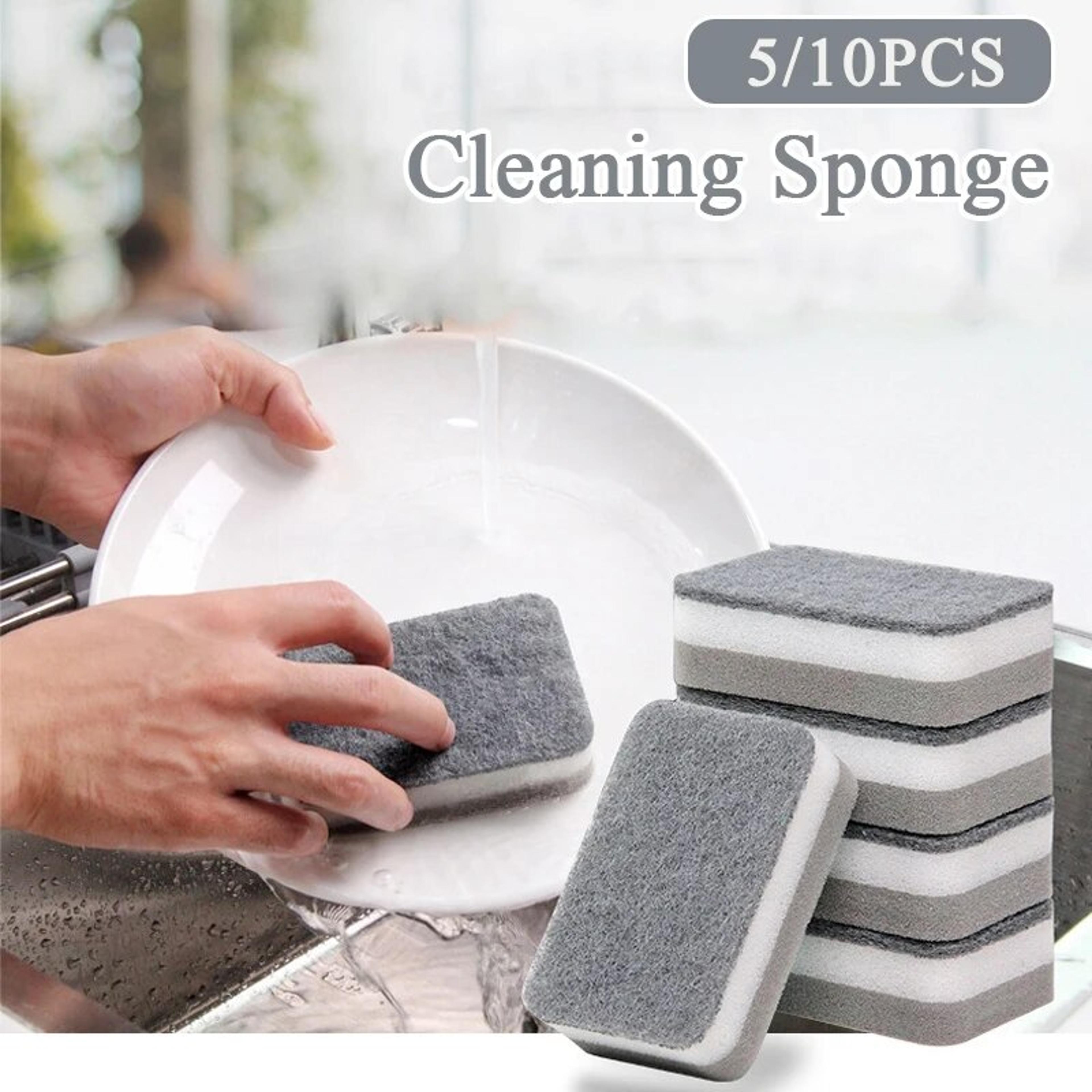 10/20pcs double-sided dishwashing sponge | durable absorbent kitchen cleaning tool set