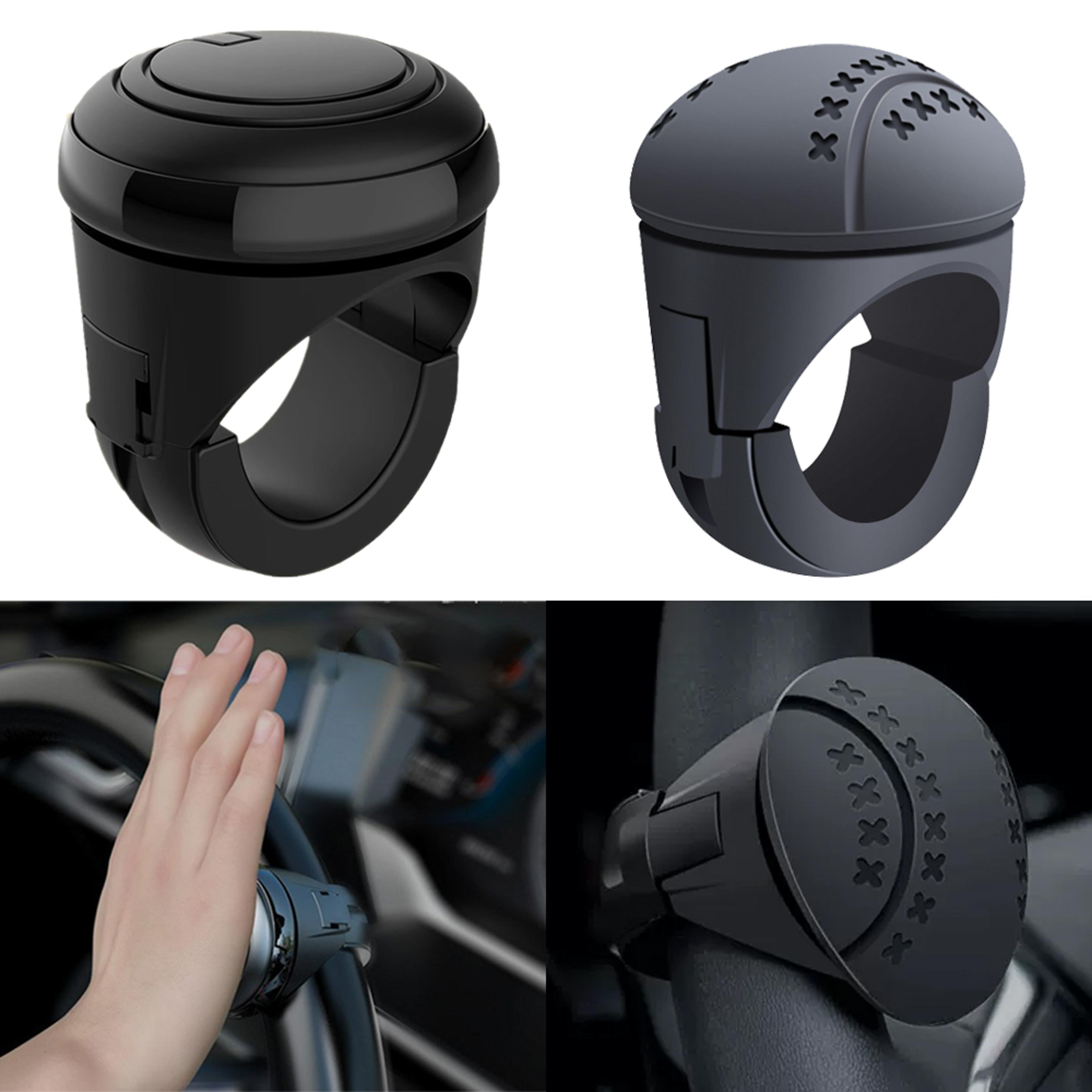 steering wheel spinner – one-handed turning booster with 360° rotation – heavy duty metal bearing & anti-slip design