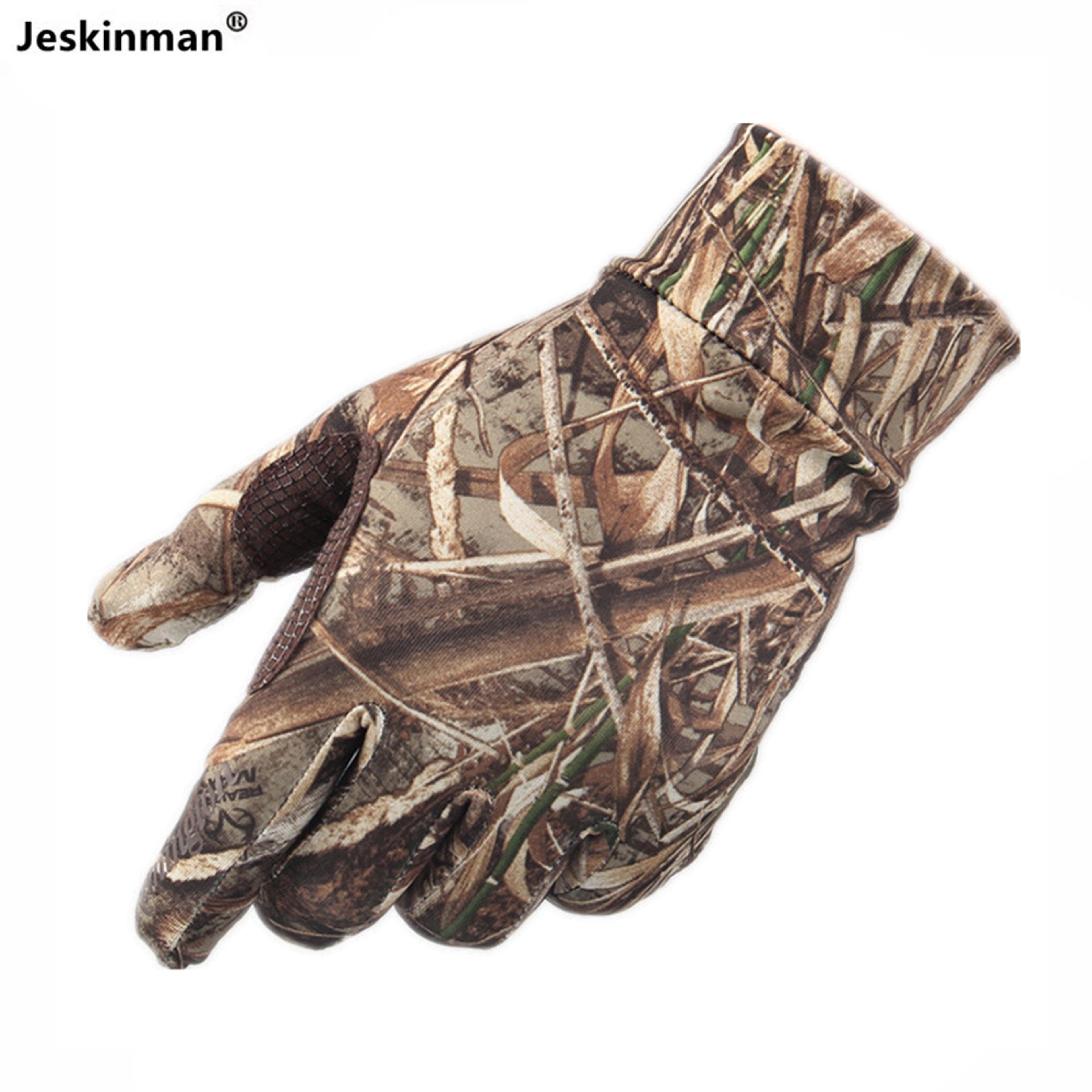 bionic camouflage touchscreen hunting gloves quick-dry breathable full finger outdoor gloves