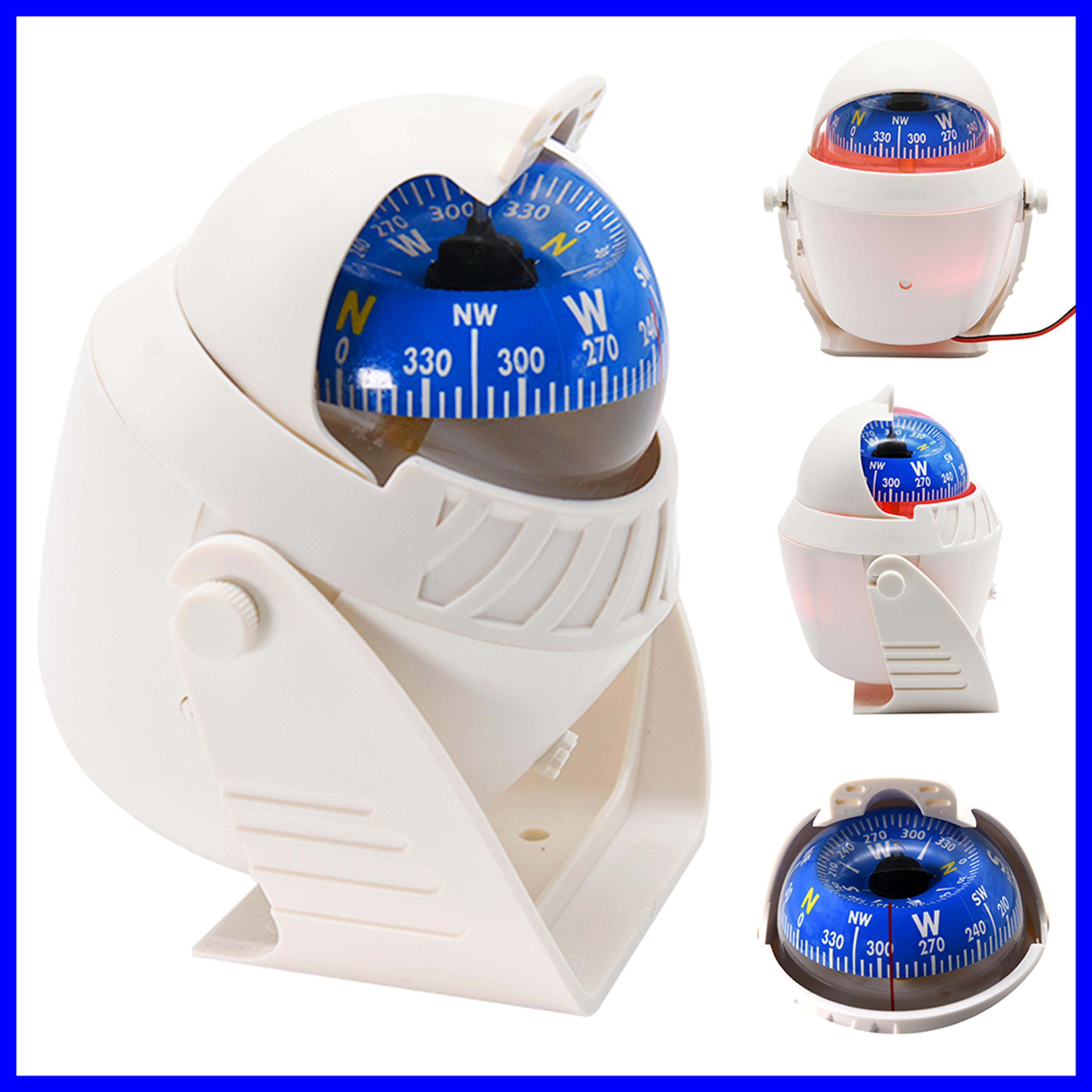 marine boat compass with led light waterproof pivoting navigation compass for accurate marine direction