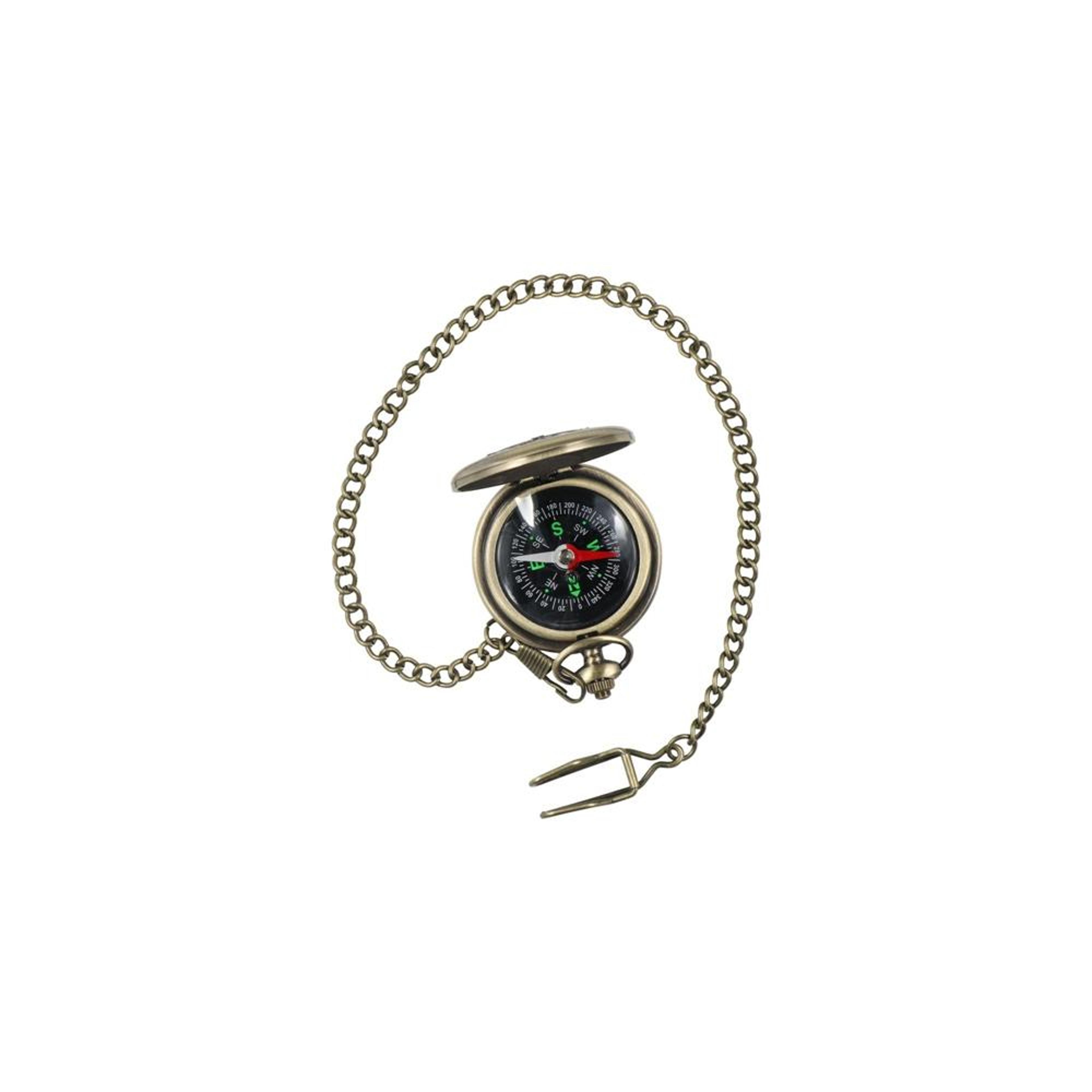 vintage bronze pocket compass watch for hiking travel and outdoor navigation