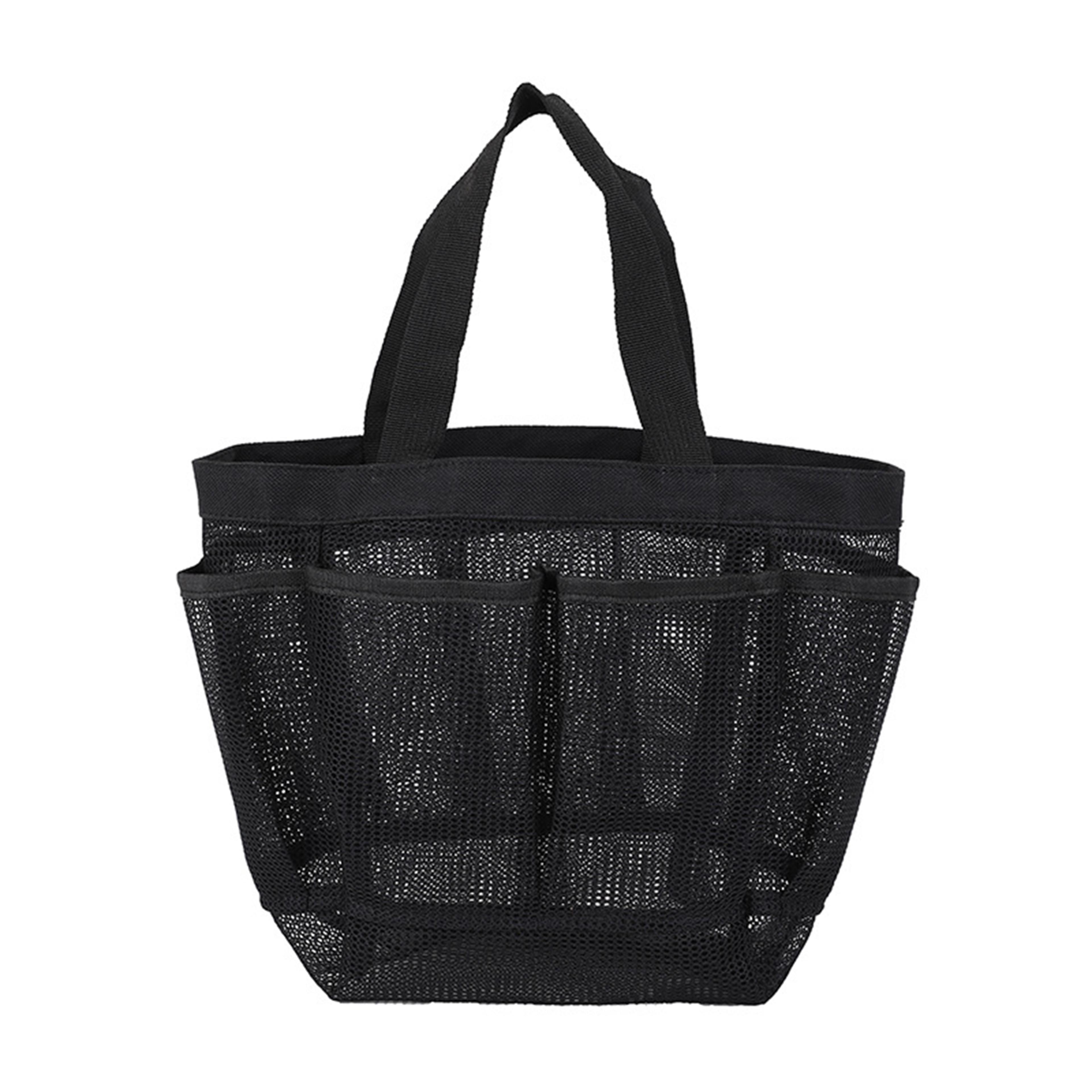 large capacity mesh beach bag with pockets waterproof shower and swimming organizer