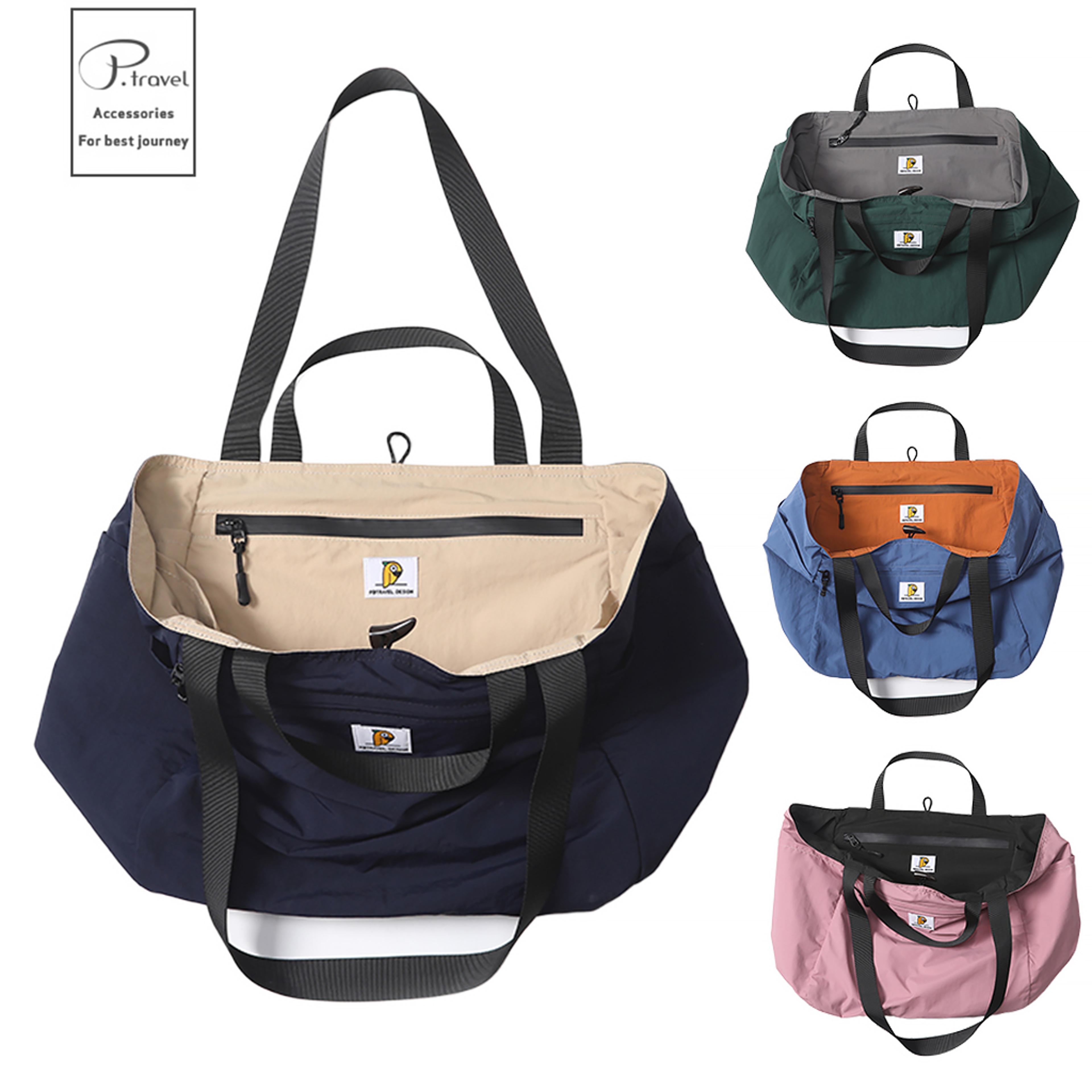 foldable large capacity travel tote bag carry on duffle for women men