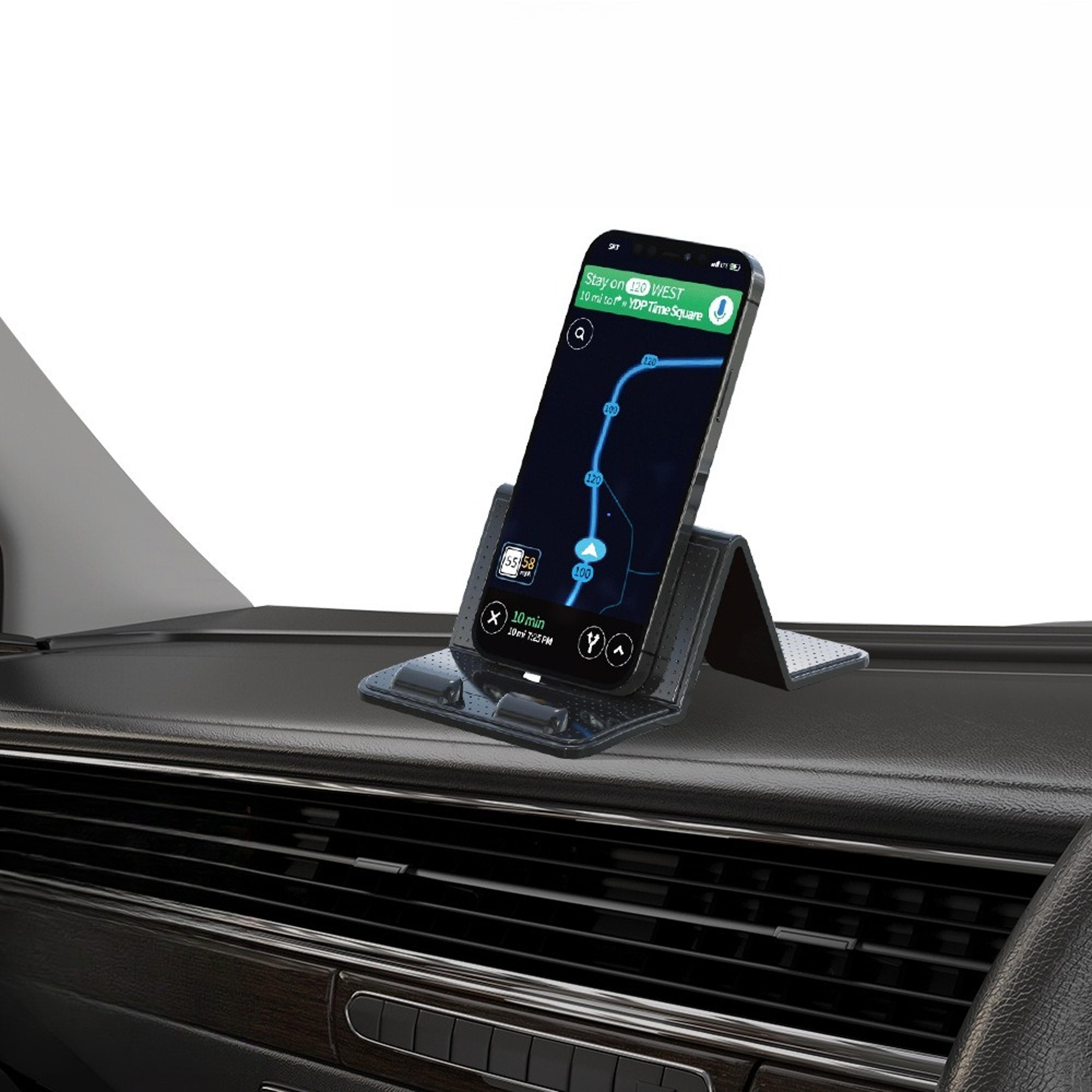 heat resistant non slip car phone holder dashboard mount secure grip stand
