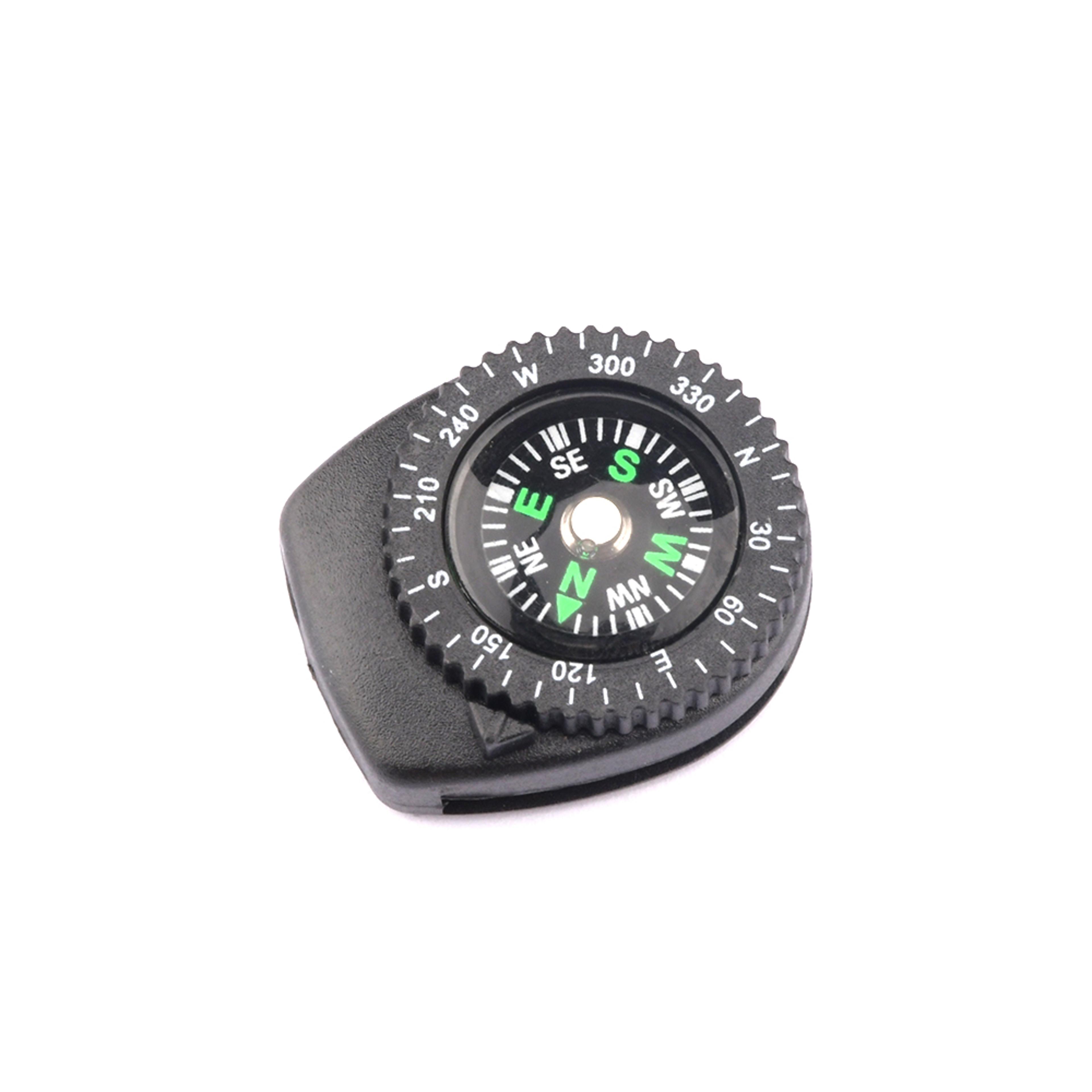 mini outdoor compass clip survival gear watch strap hiking navigation tool