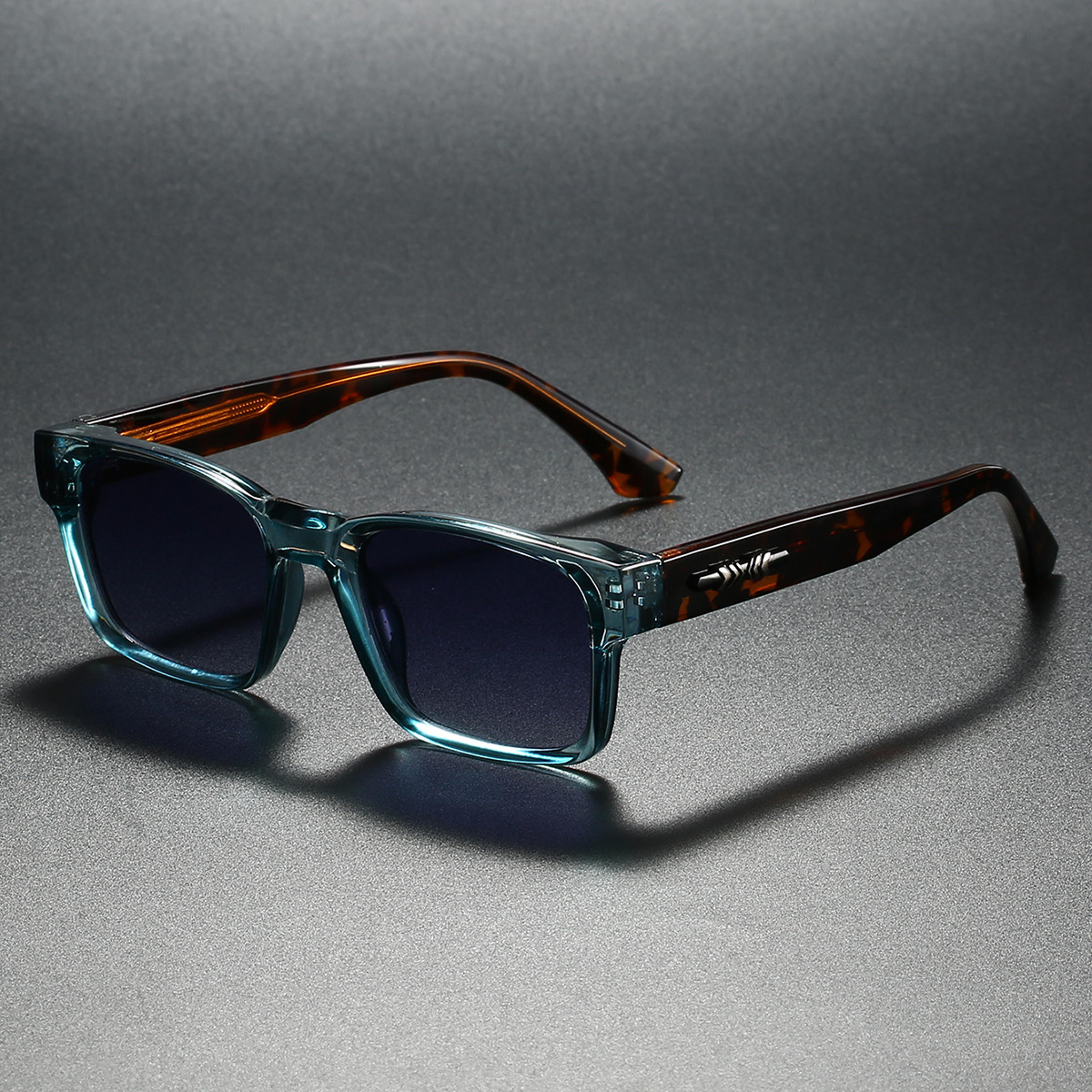 polarized square sunglasses metal core unisex outdoor eyewear