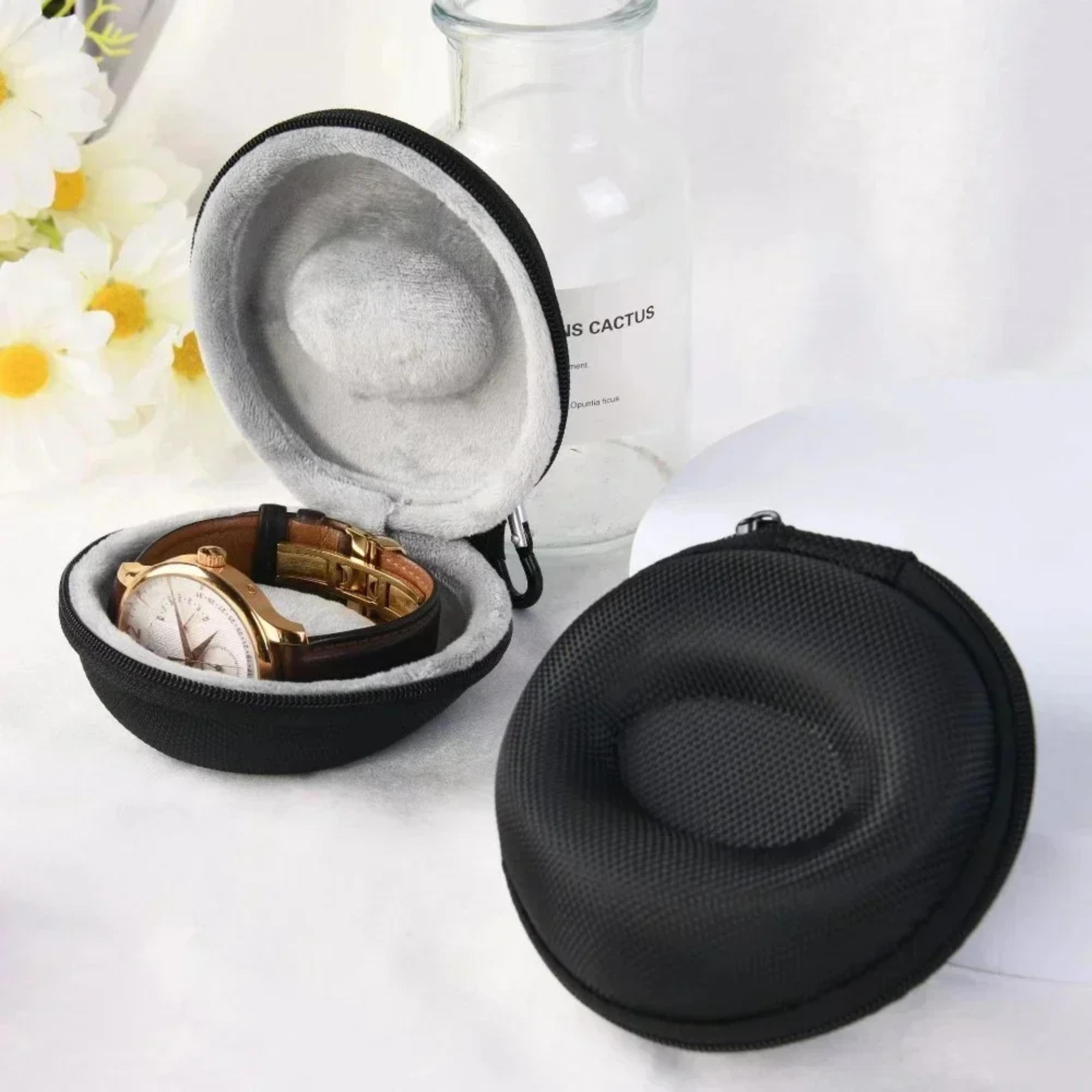 portable watch travel case shockproof waterproof single watch storage box