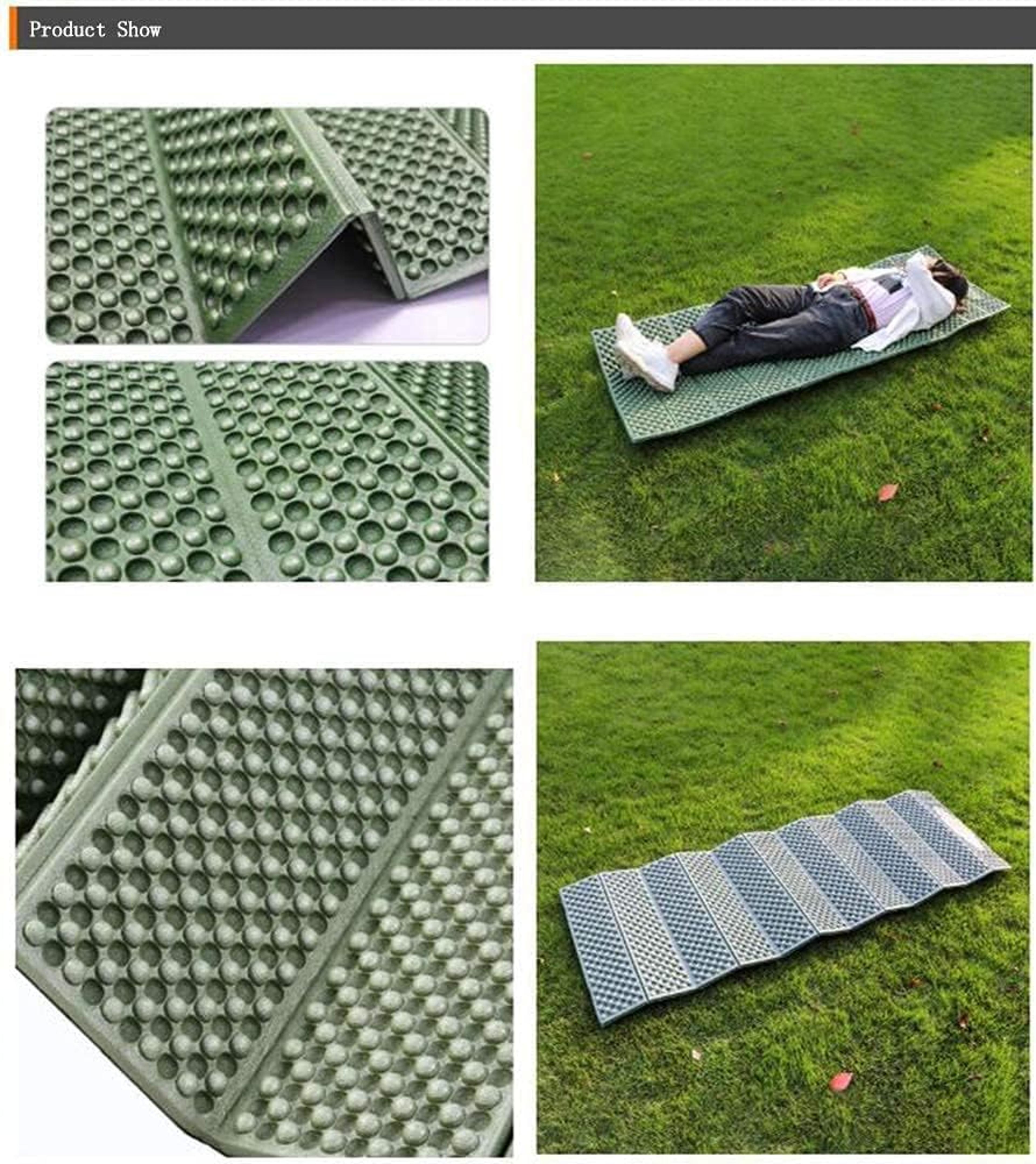 foldable camping sleeping pad moisture proof foam picnic mat lightweight backpacking cushion