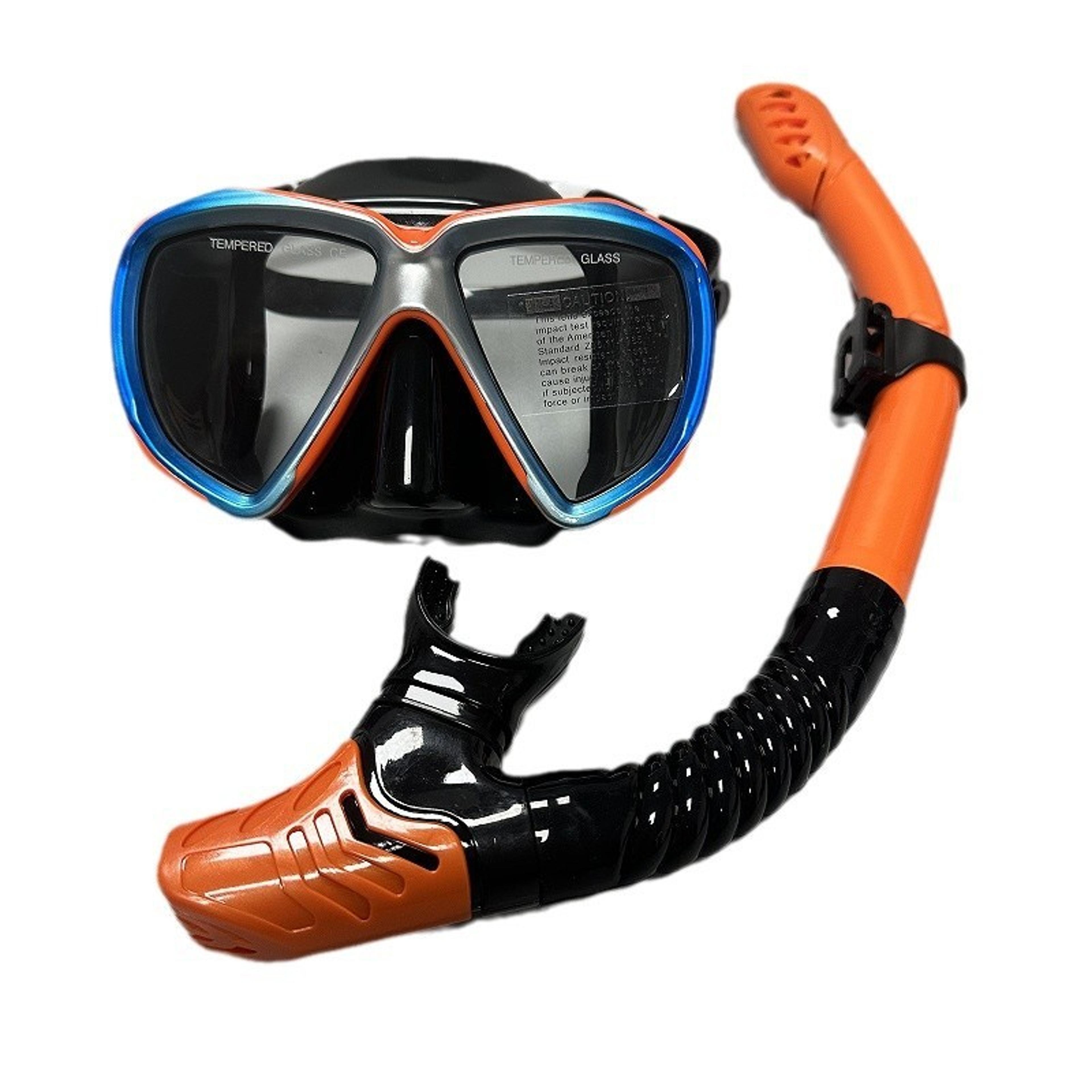 professional scuba diving mask with anti fog tempered glass for snorkeling adults