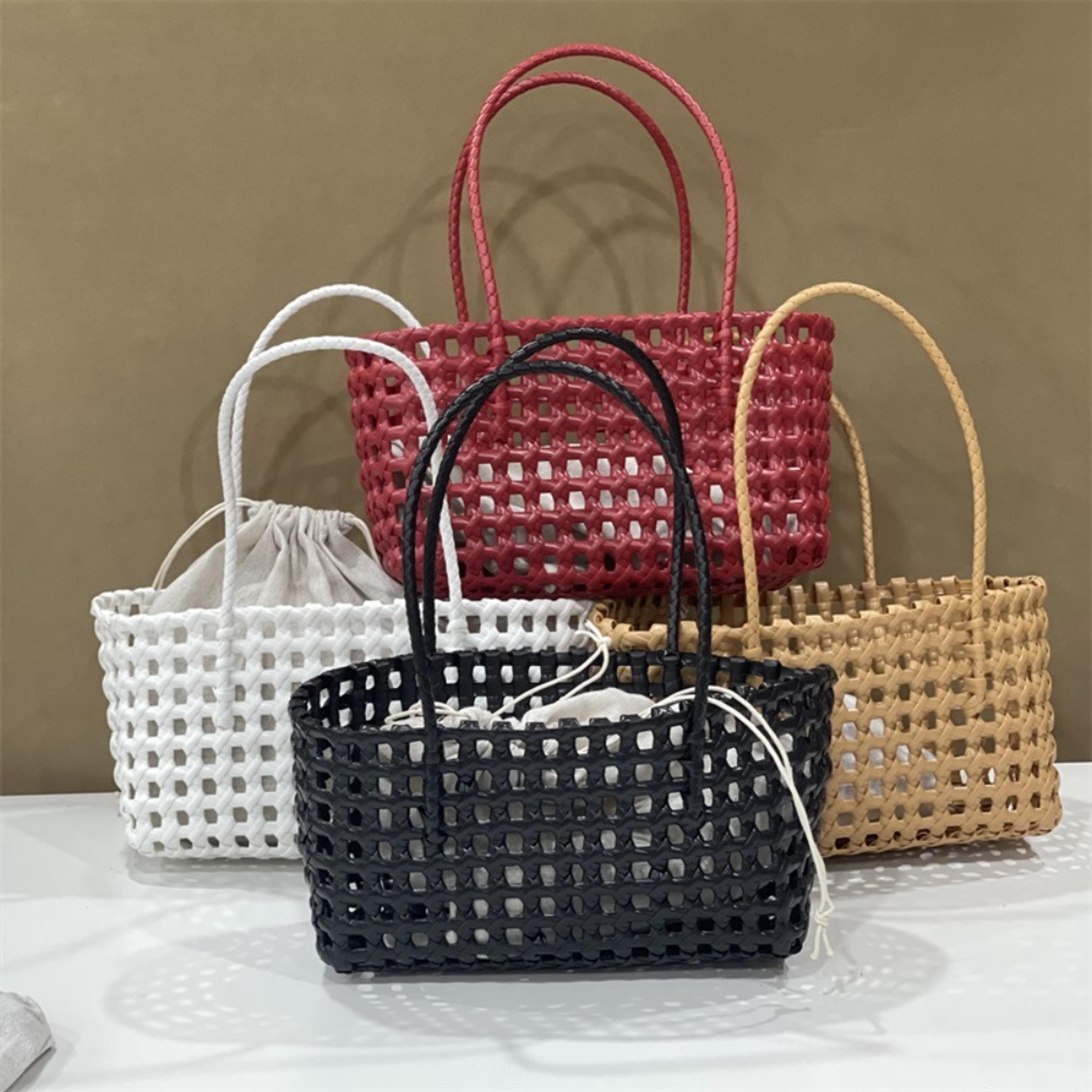 beach tote bag large capacity hollow pvc summer shoulder handbag