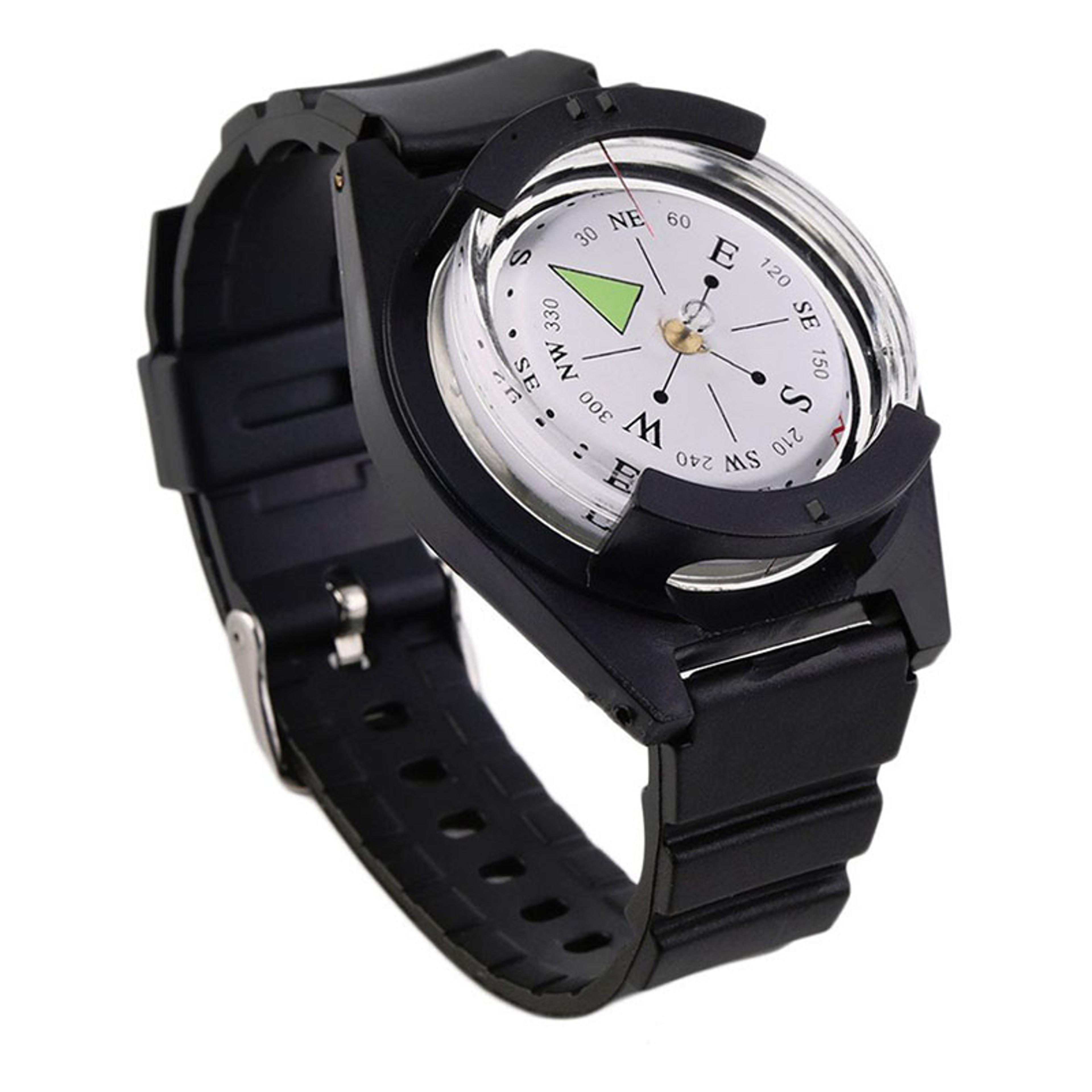 tactical wrist compass waterproof survival hiking navigation watch band