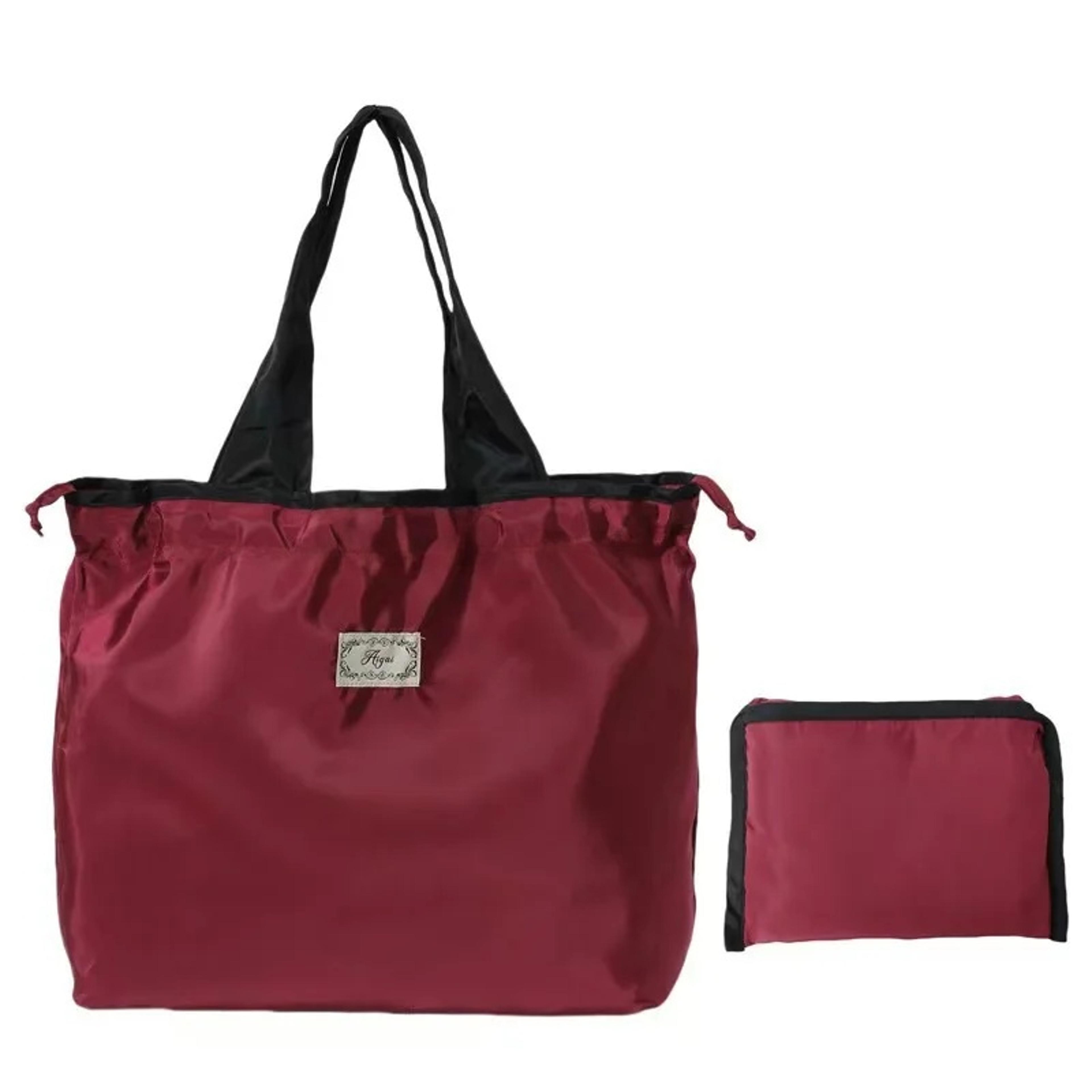 foldable reusable shopping bag large capacity waterproof eco tote shoulder bag