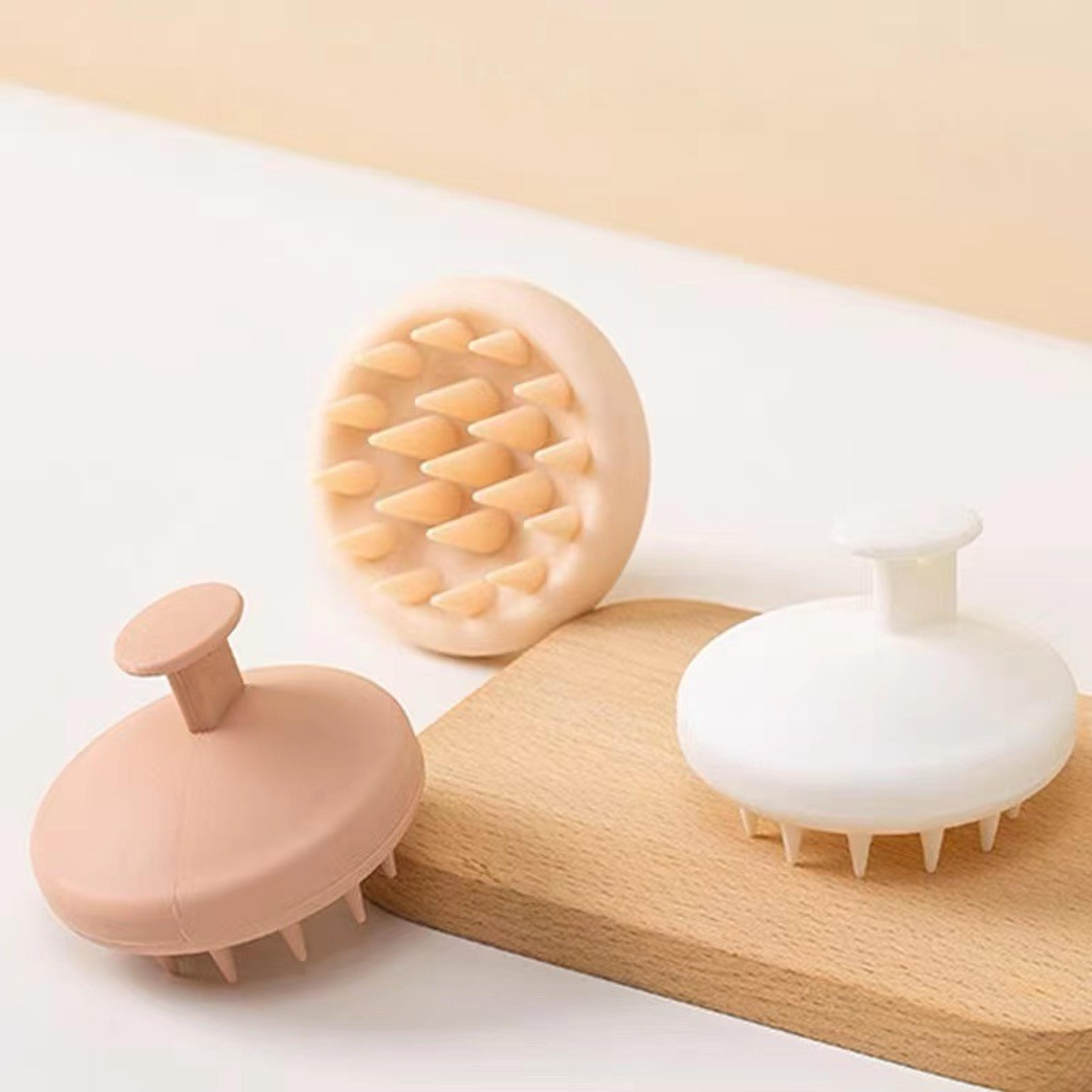 silicone scalp massage brush hair shampoo comb for wet and dry use