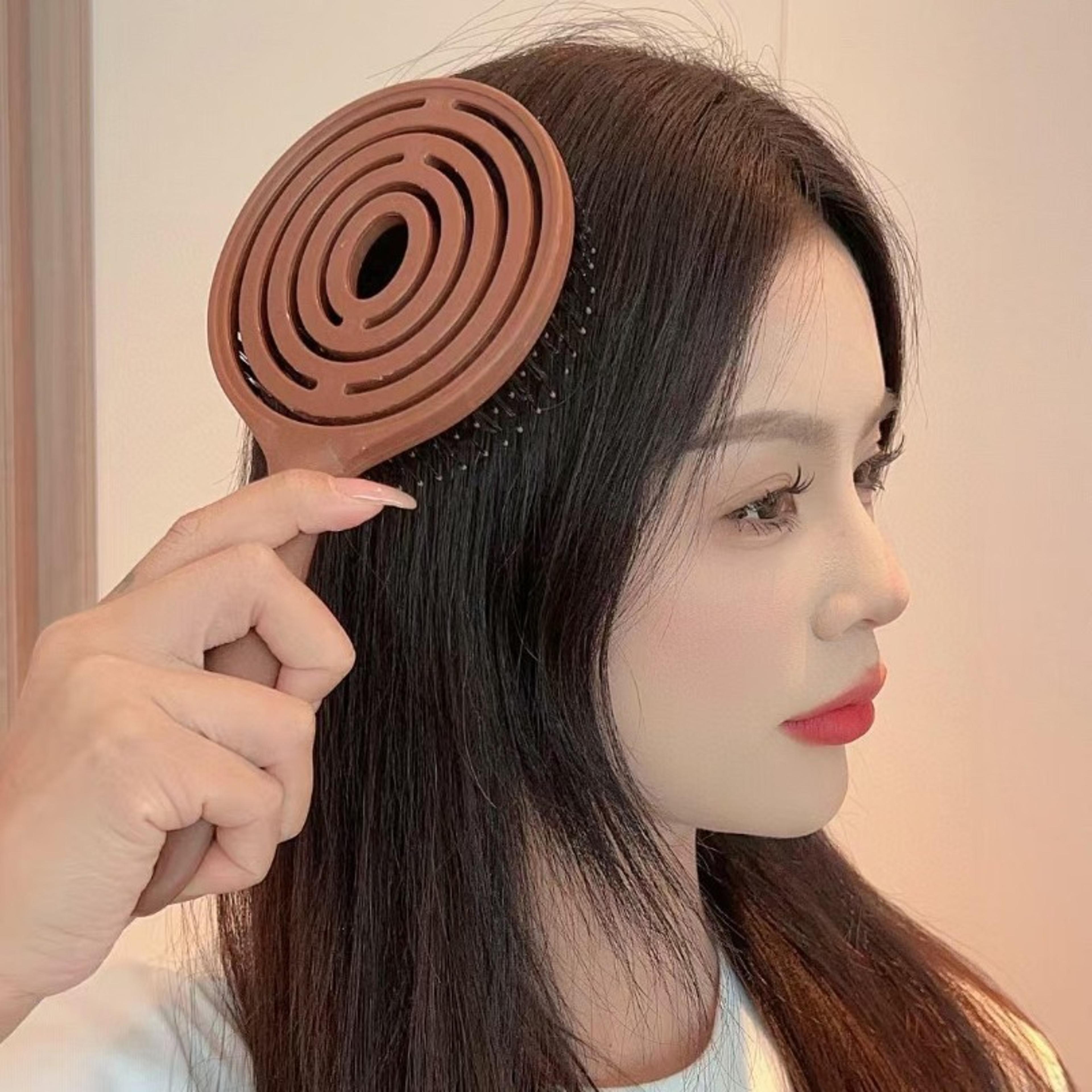 boar bristle round hair brush for volume detangling and scalp massage styling tool