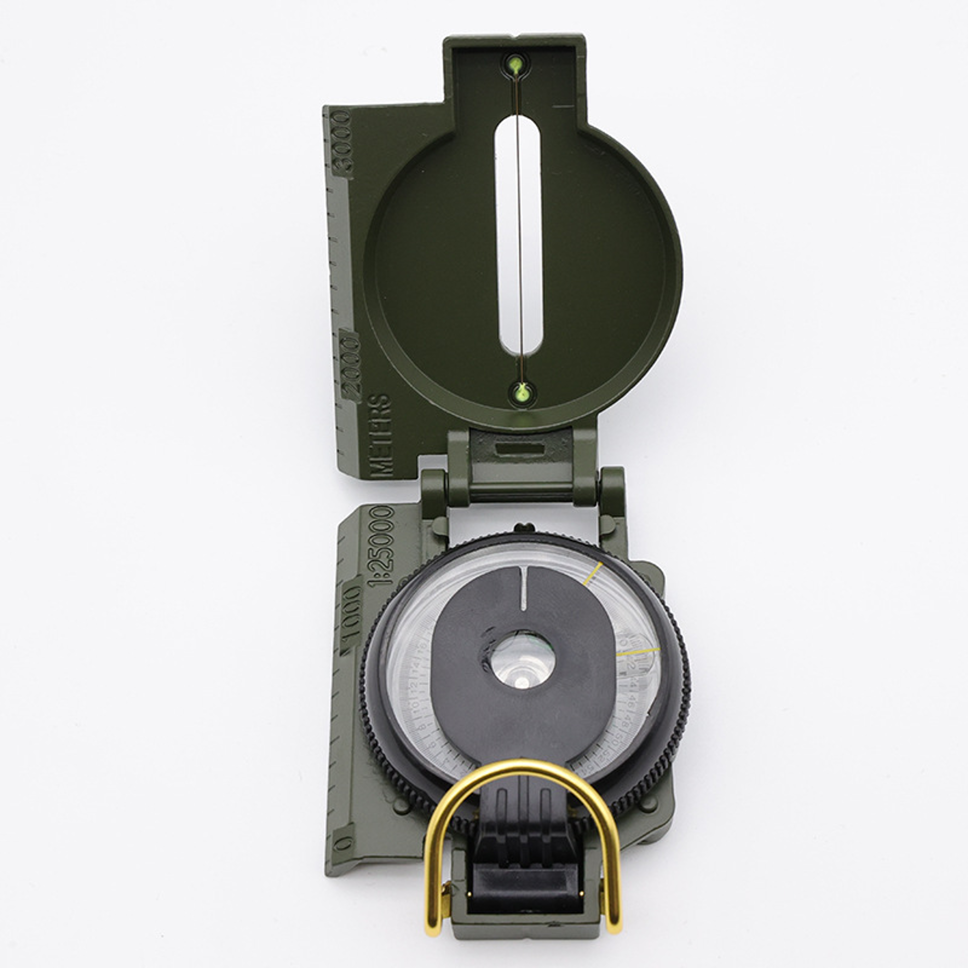 high precision military lensatic compass waterproof outdoor navigation tool for hiking camping survival