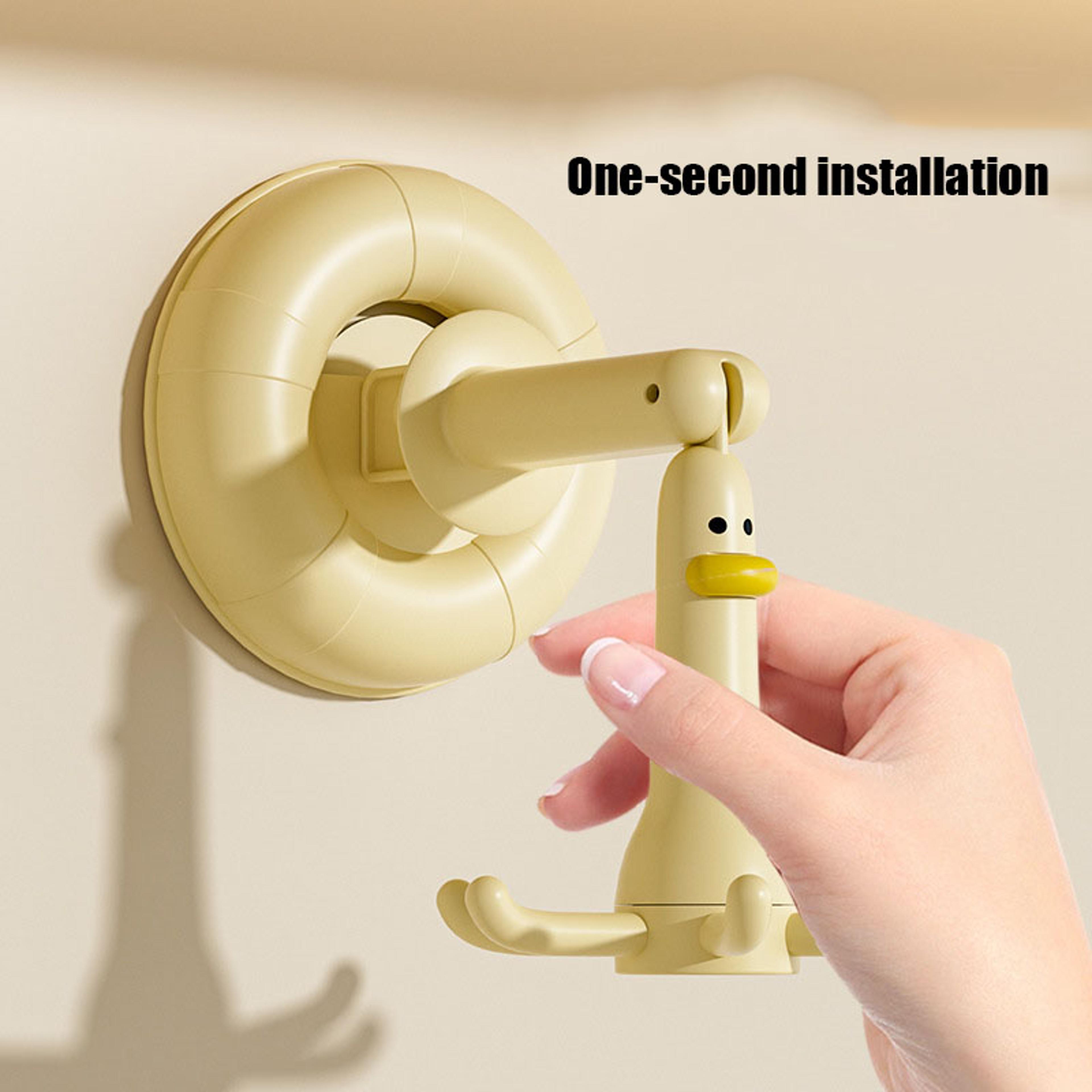 suction cup utensil holder rack no drill wall organizer for kitchen and bathroom