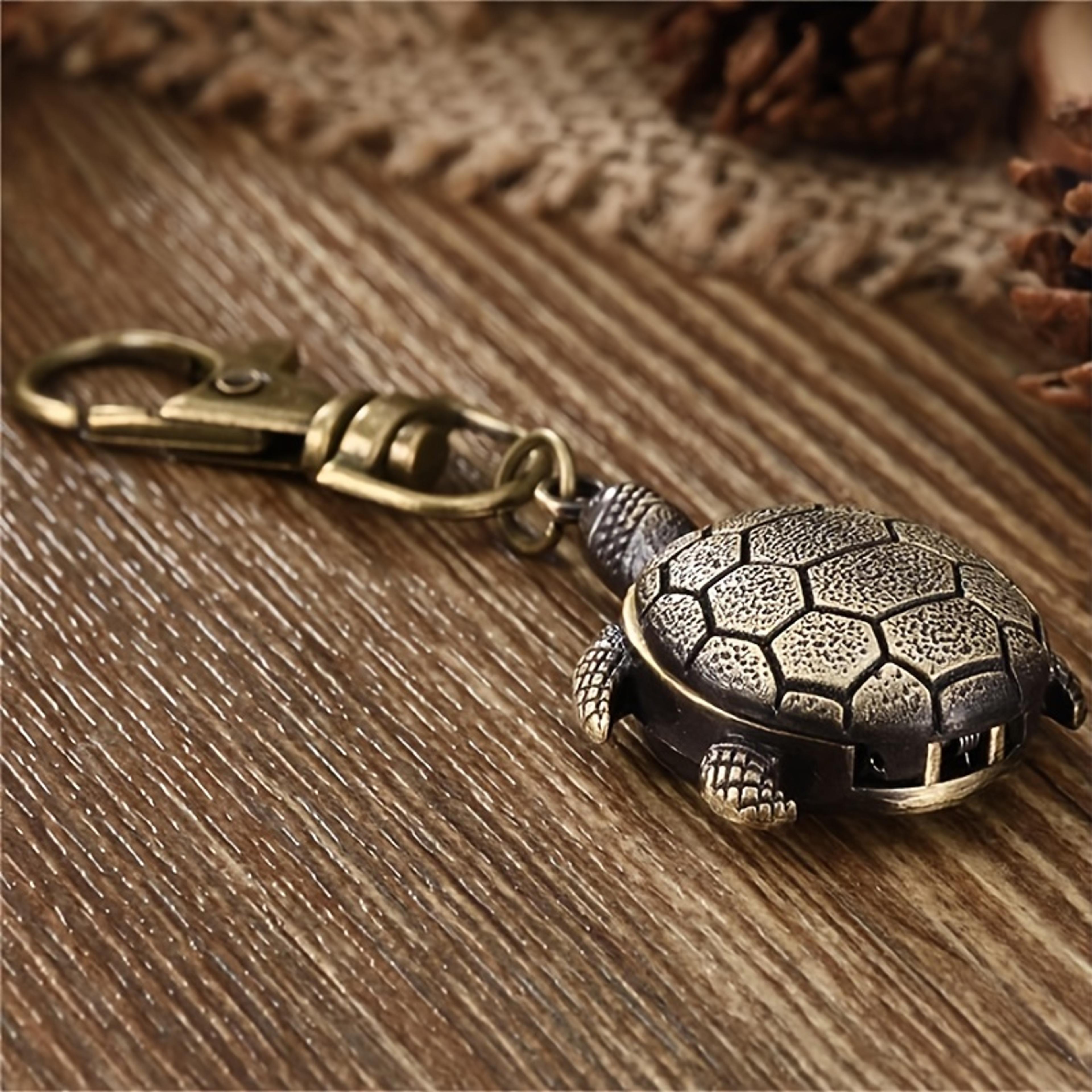 retro turtle flip watch cartoon wall clock