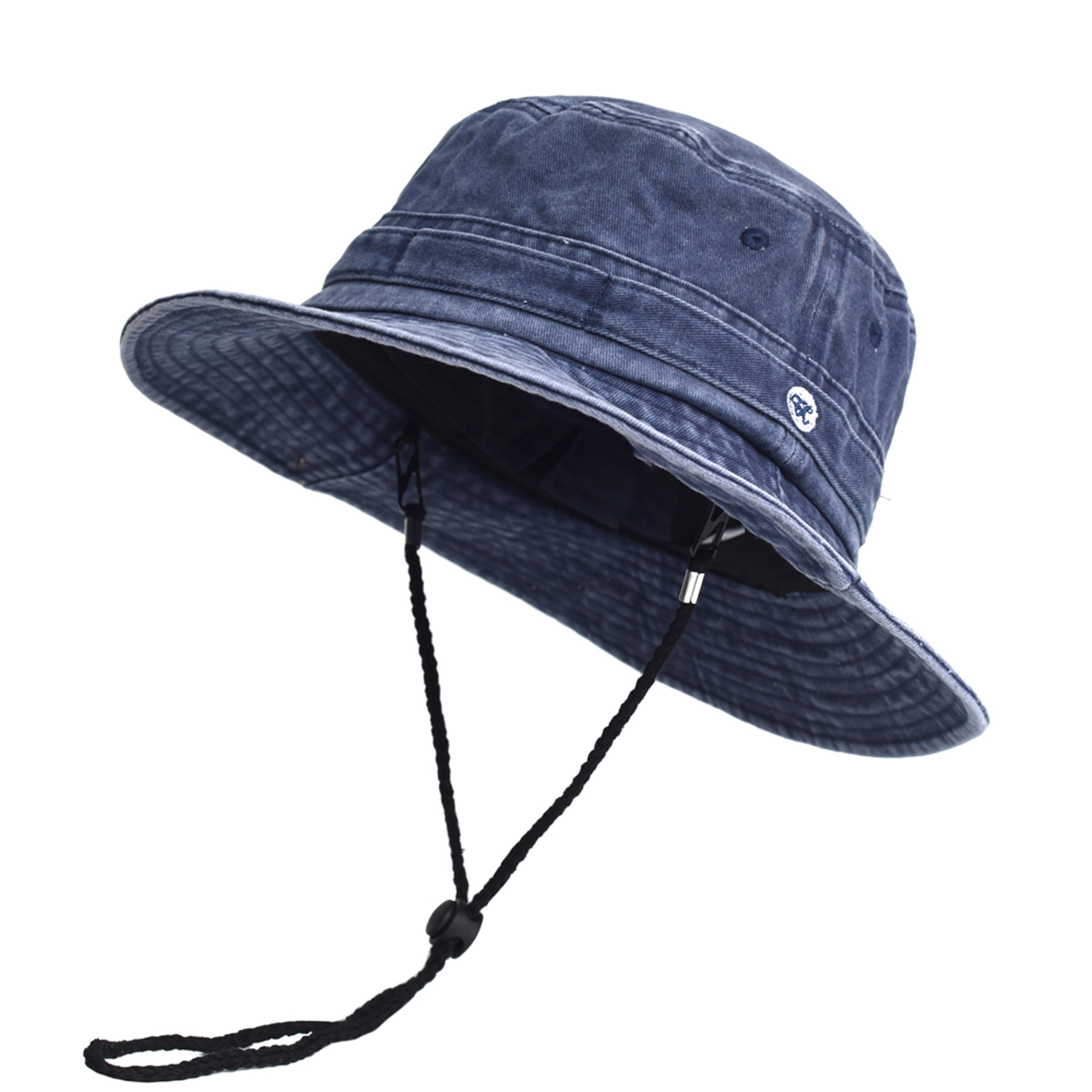 vintage washed cotton bucket hat breathable summer sun hat for men & women outdoor travel cap