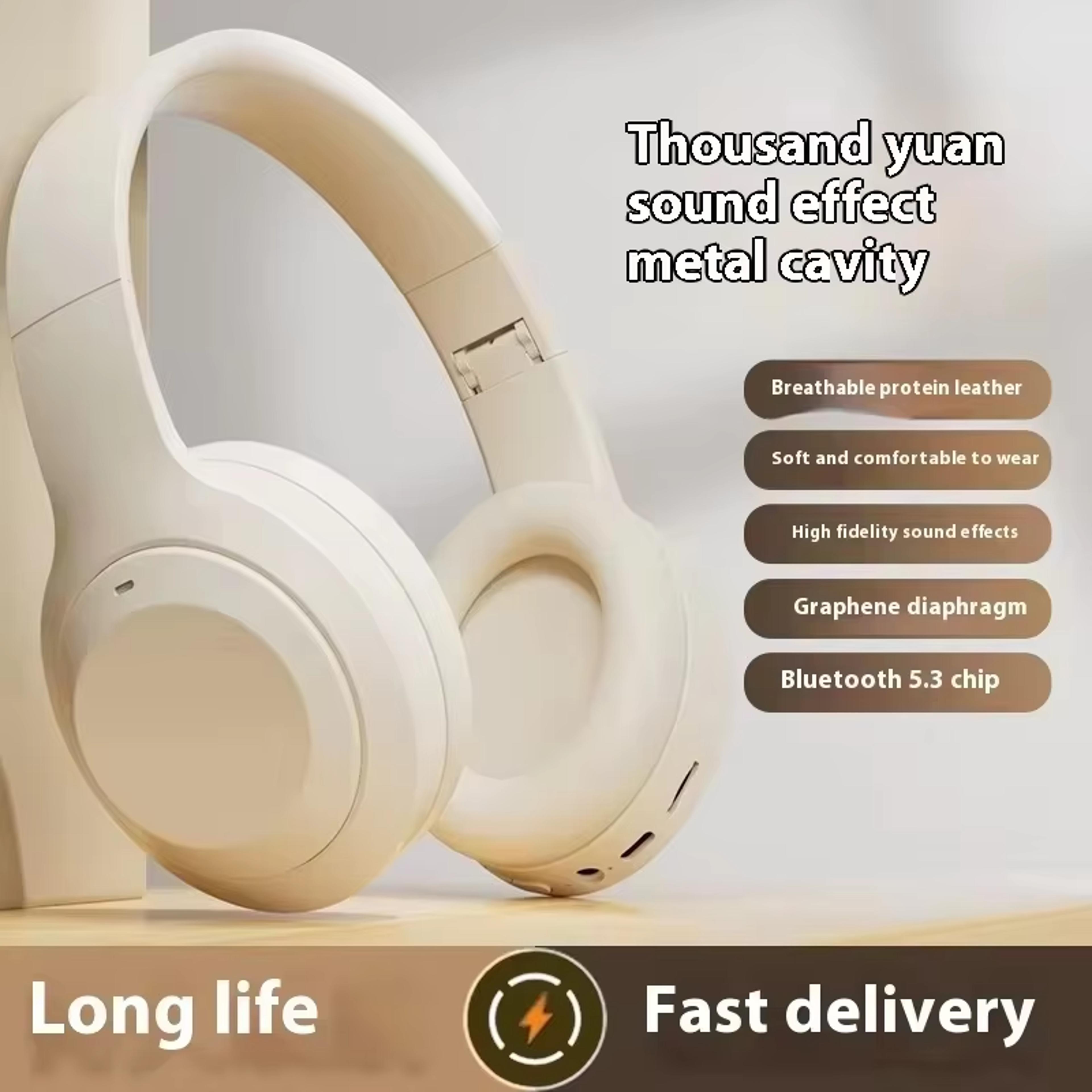 bosete foldable bluetooth headphones with noise cancellation & hifi stereo sound