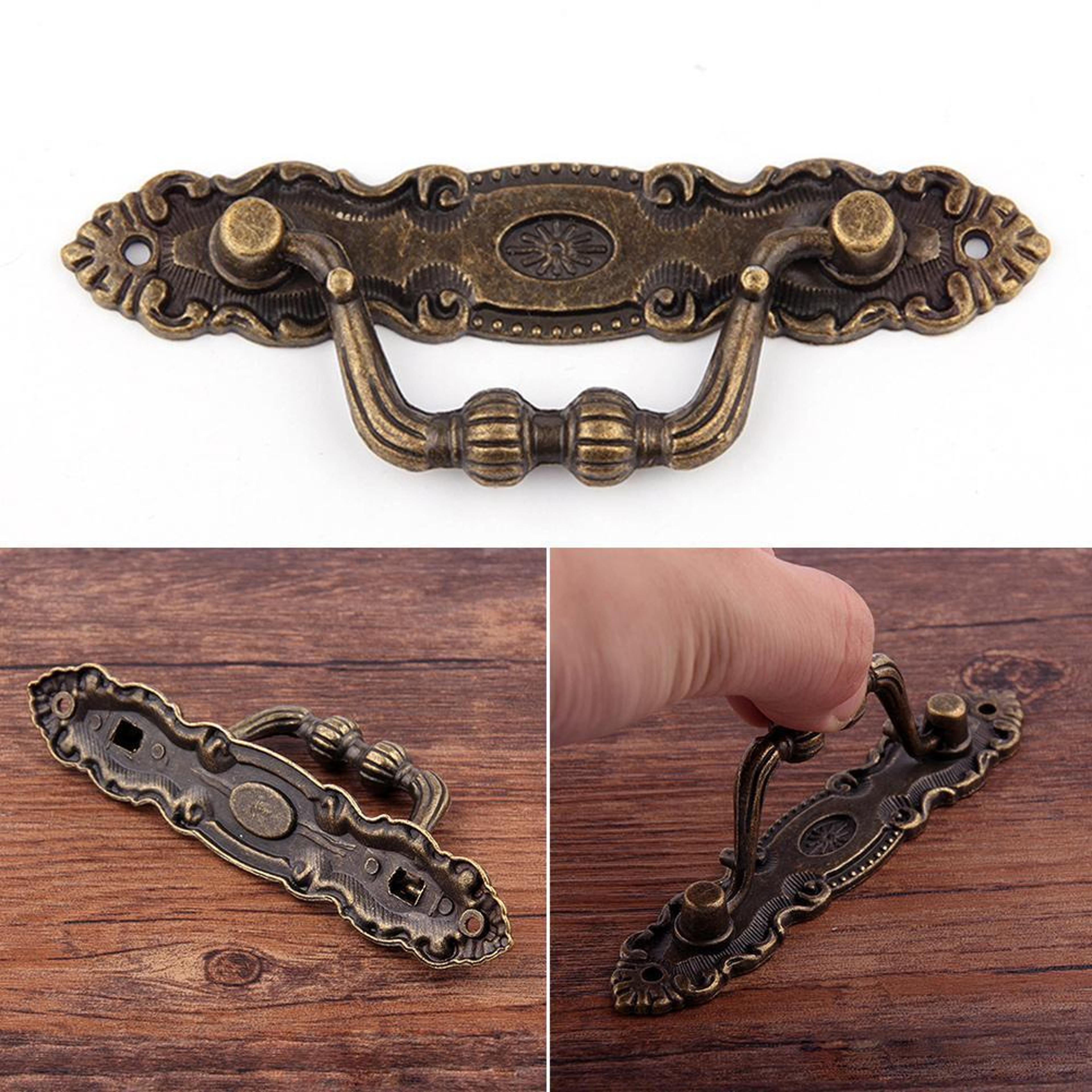 antique bronze drawer pull handles vintage cabinet hardware for dressers wardrobes