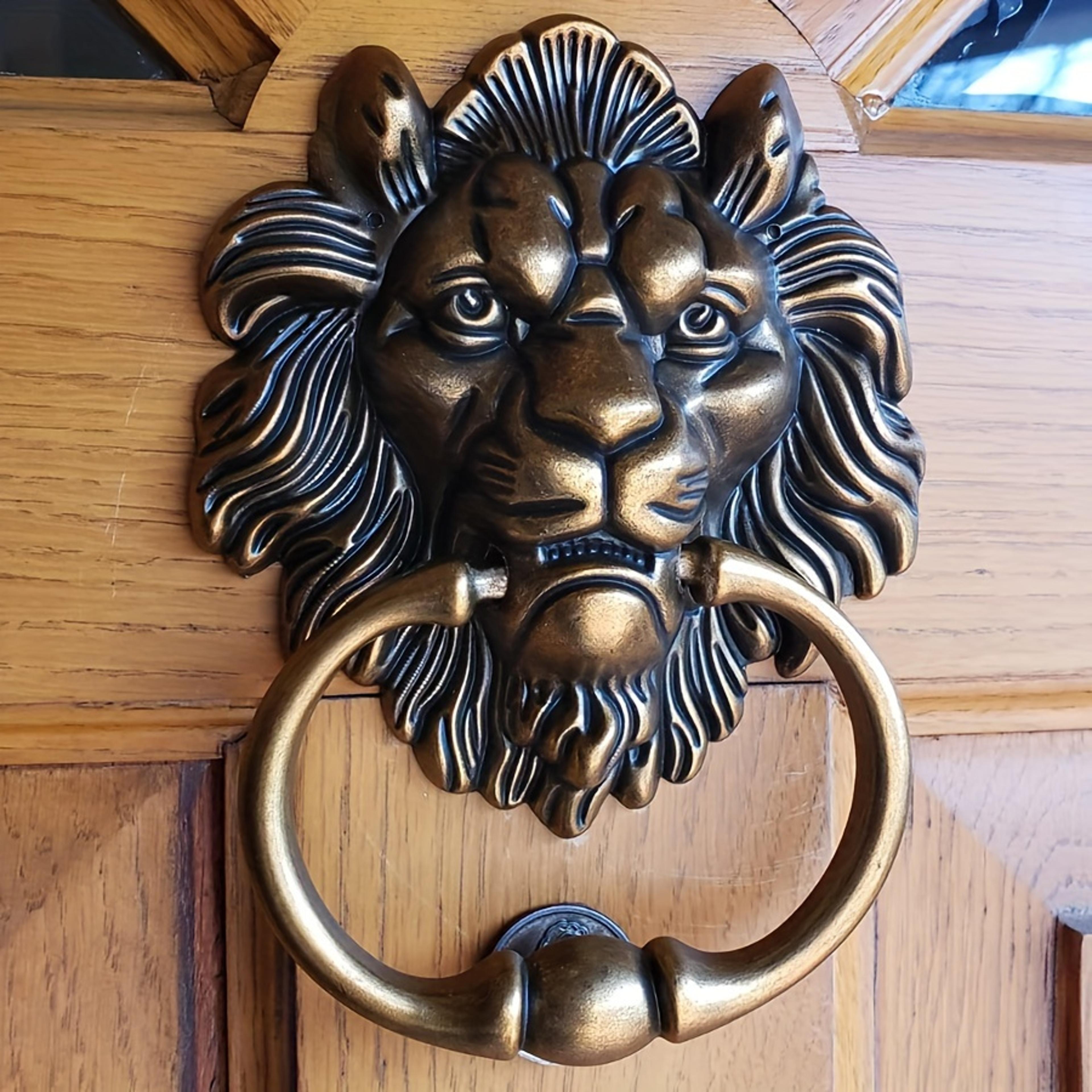 antique bronze lion head door knocker decorative front door handle