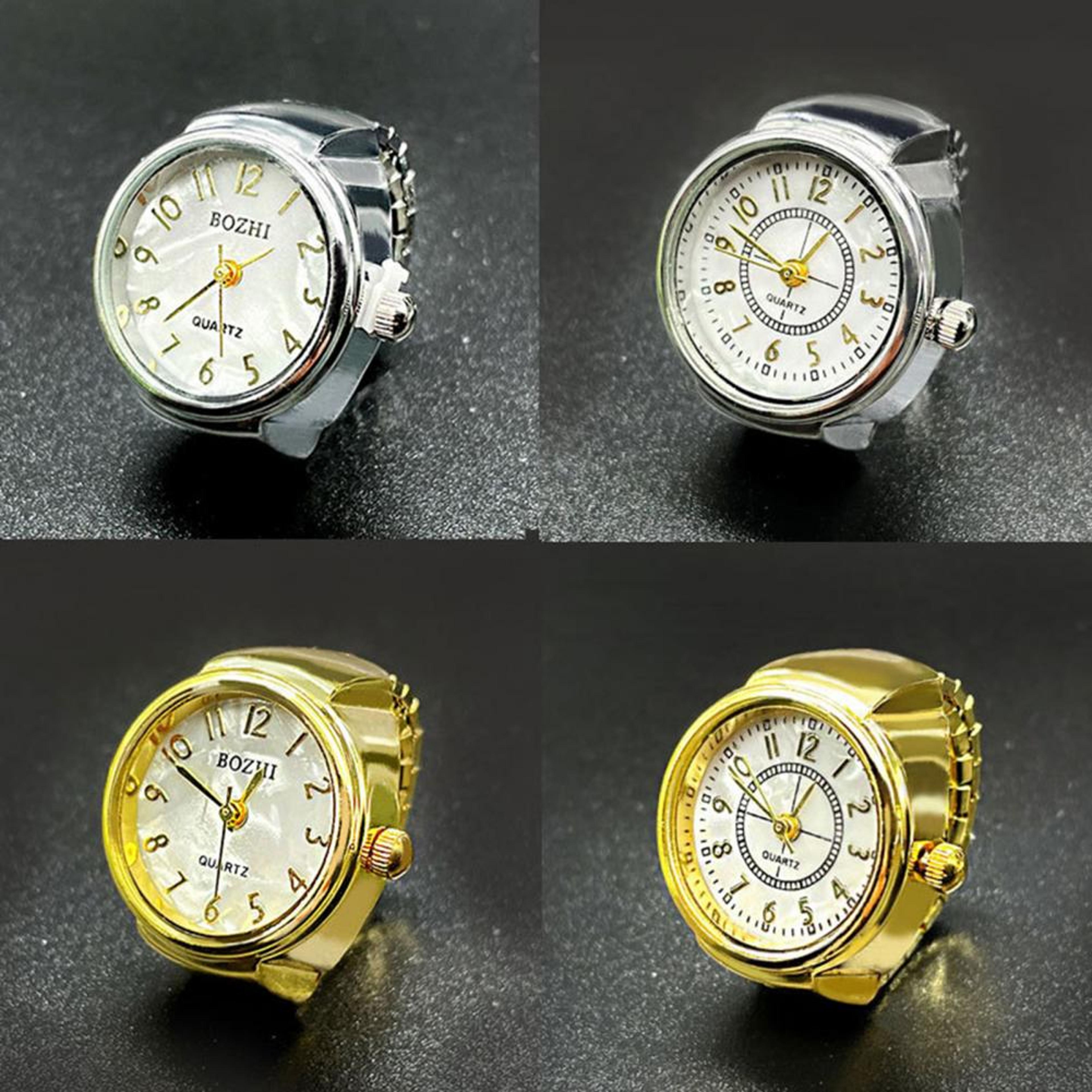 adjustable ring watch quartz couple timepiece stylish finger watch for men women