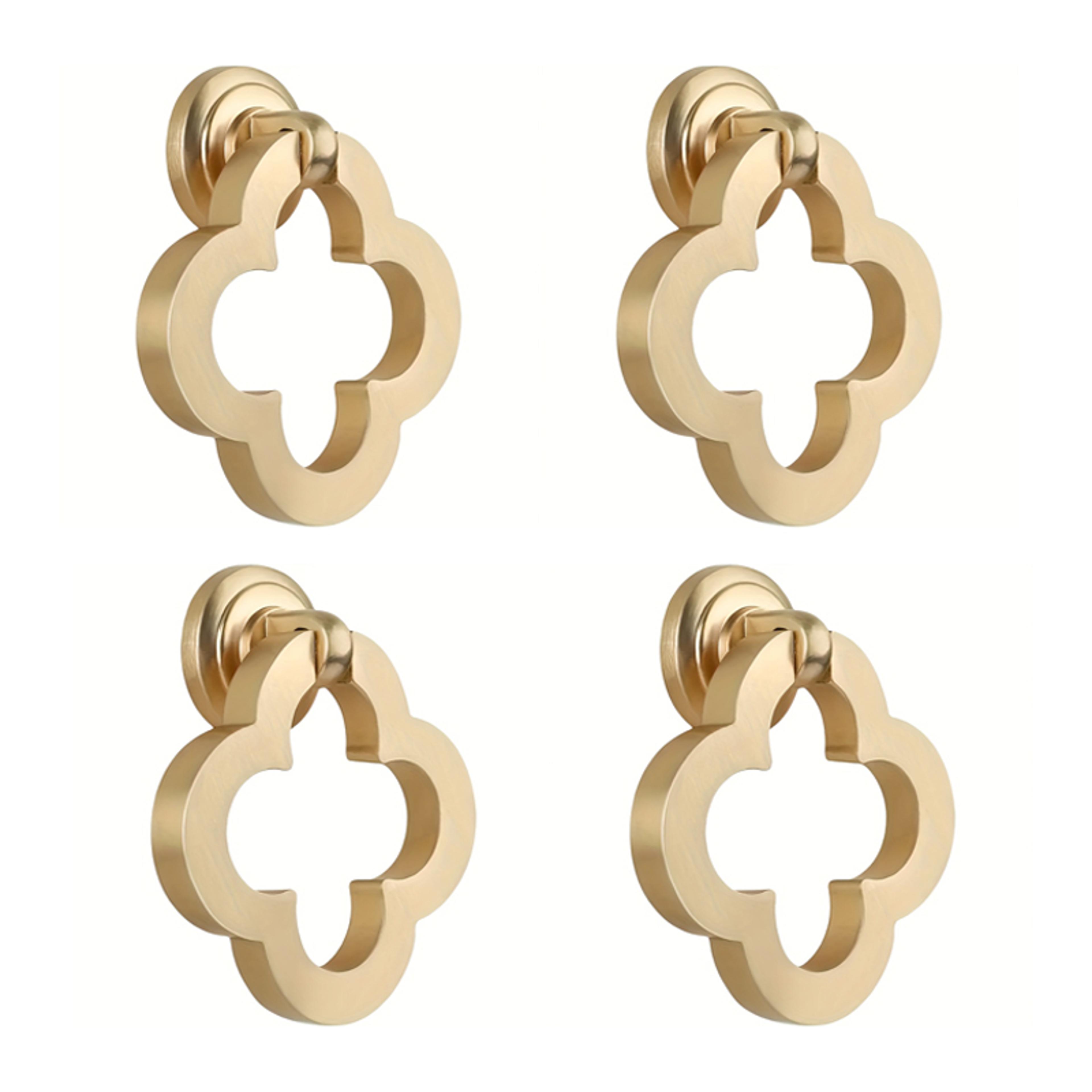 modern zinc alloy cabinet knobs set decorative drawer pulls & door handles with screws