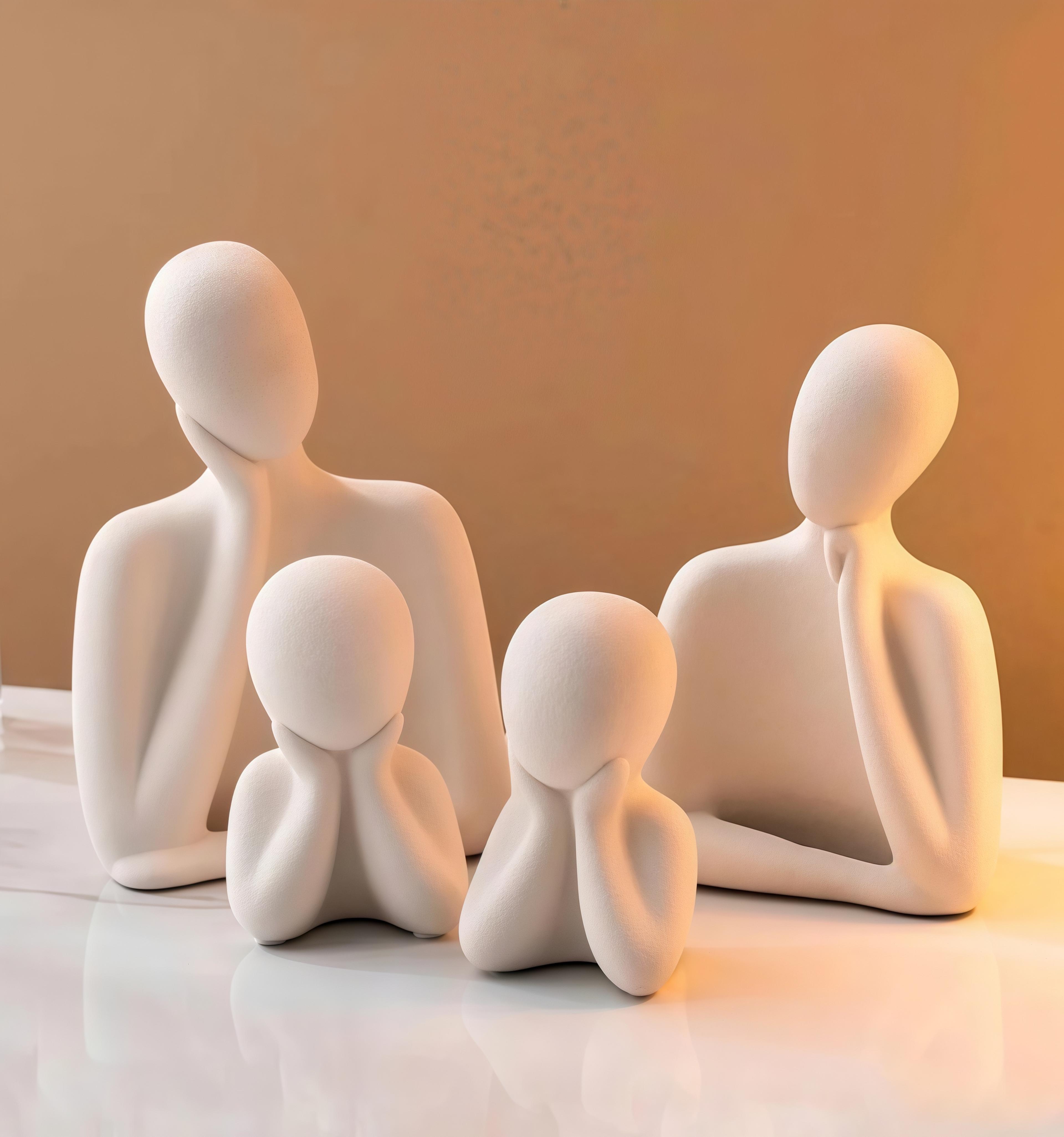 abstract human figure candle mold set for diy resin art and home decor