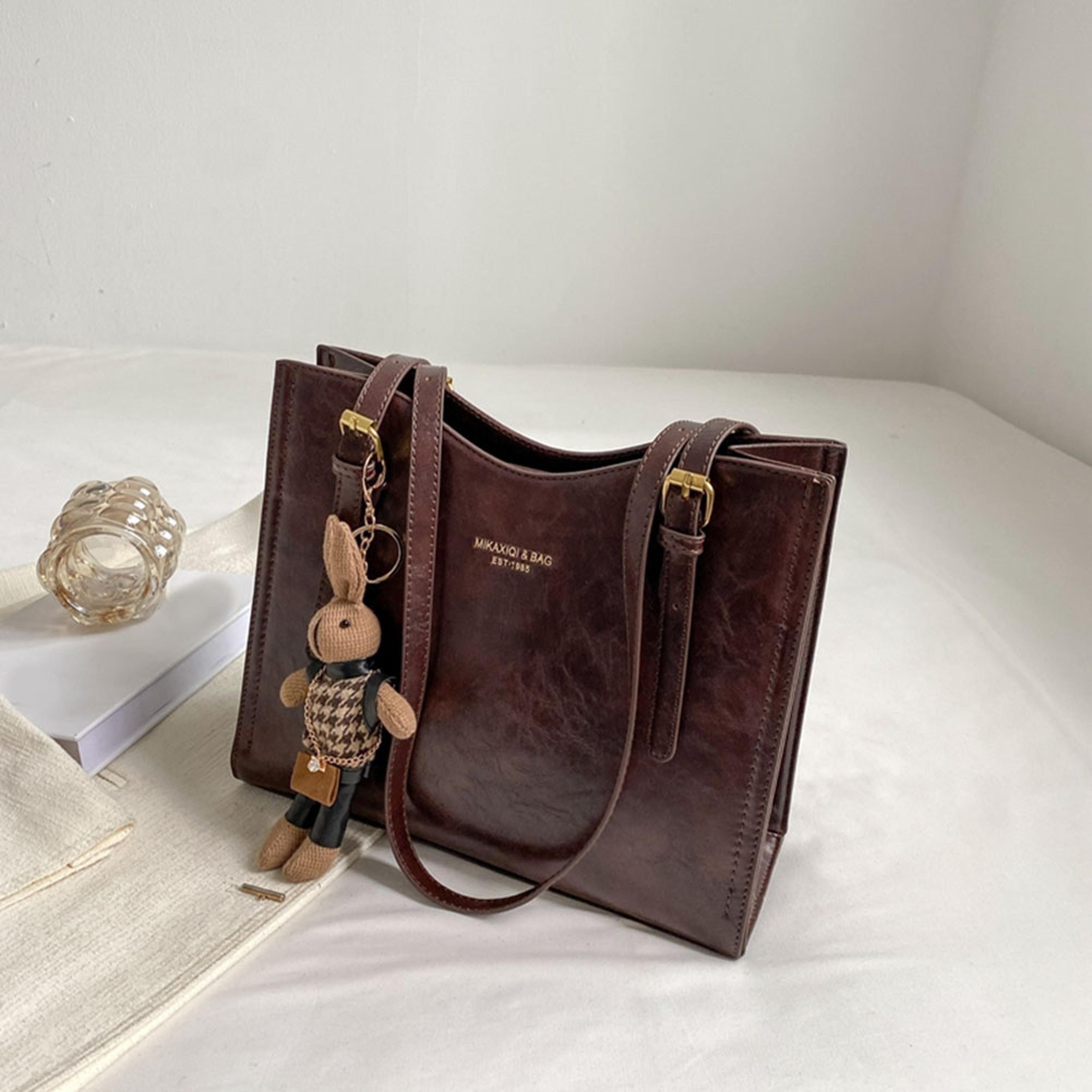 vintage slouchy tote shoulder bag large capacity travel handbag for women