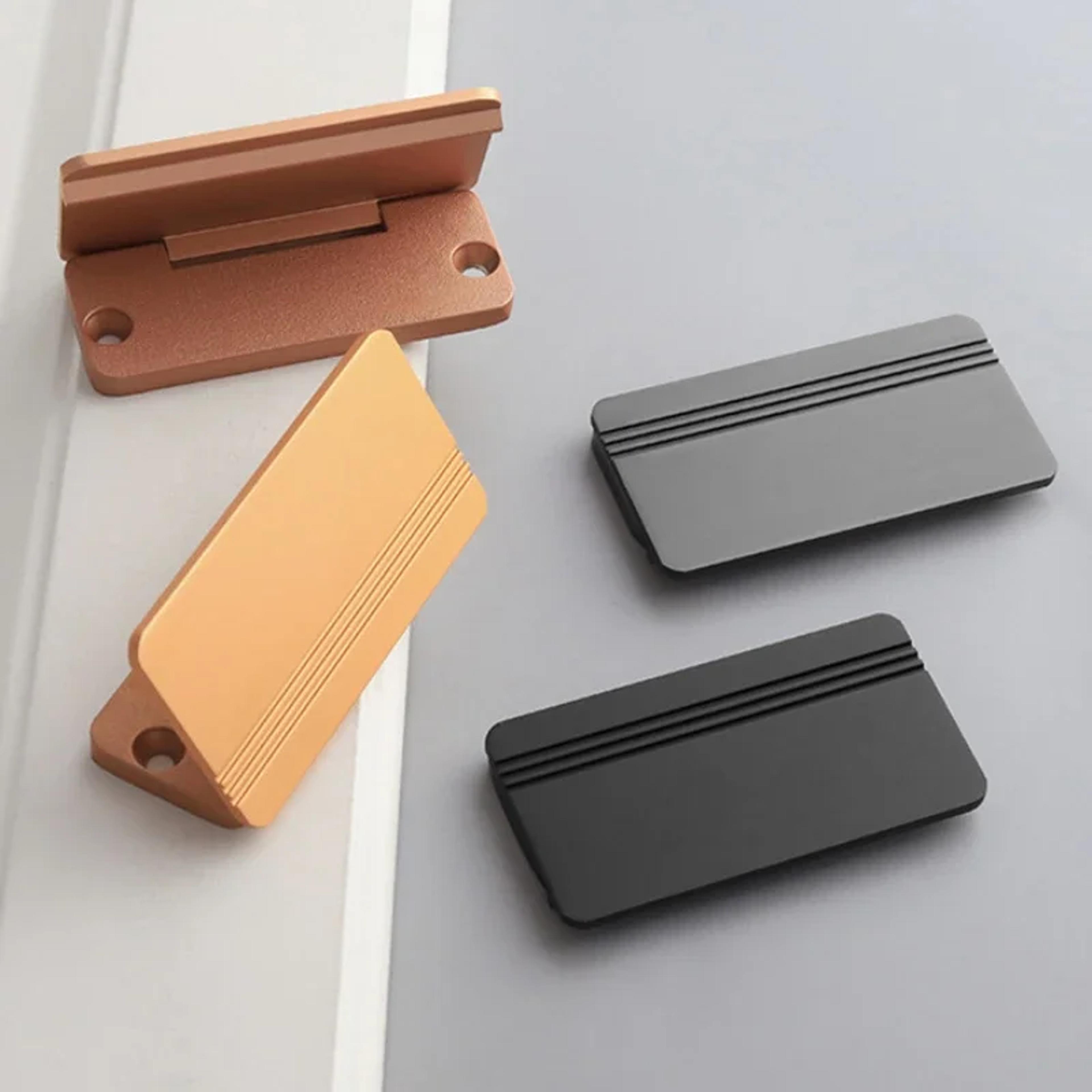 minimalist hidden drawer pull handle aluminum folding cabinet handle