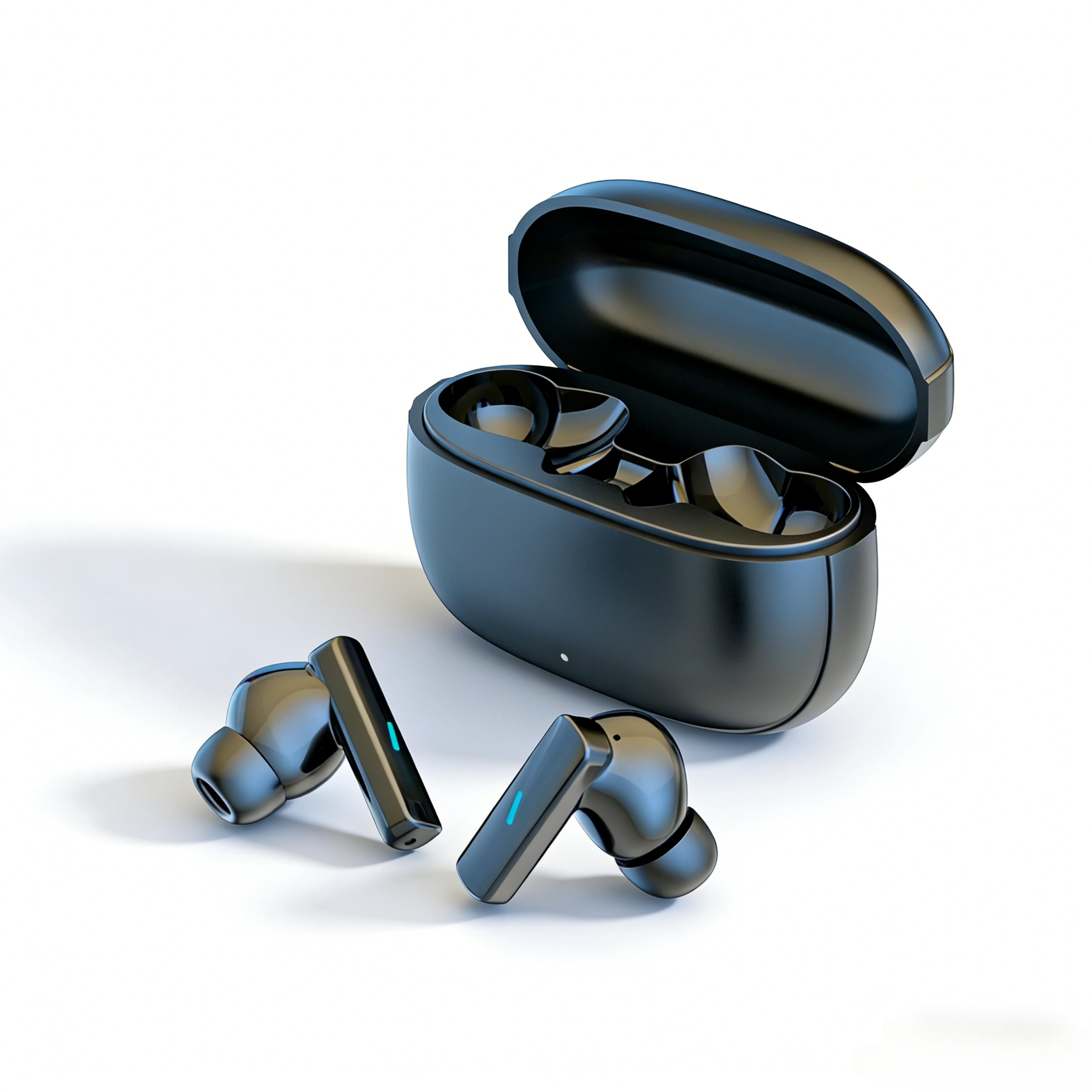 hifi wireless earbuds with touch control & noise reduction waterproof bluetooth earphones
