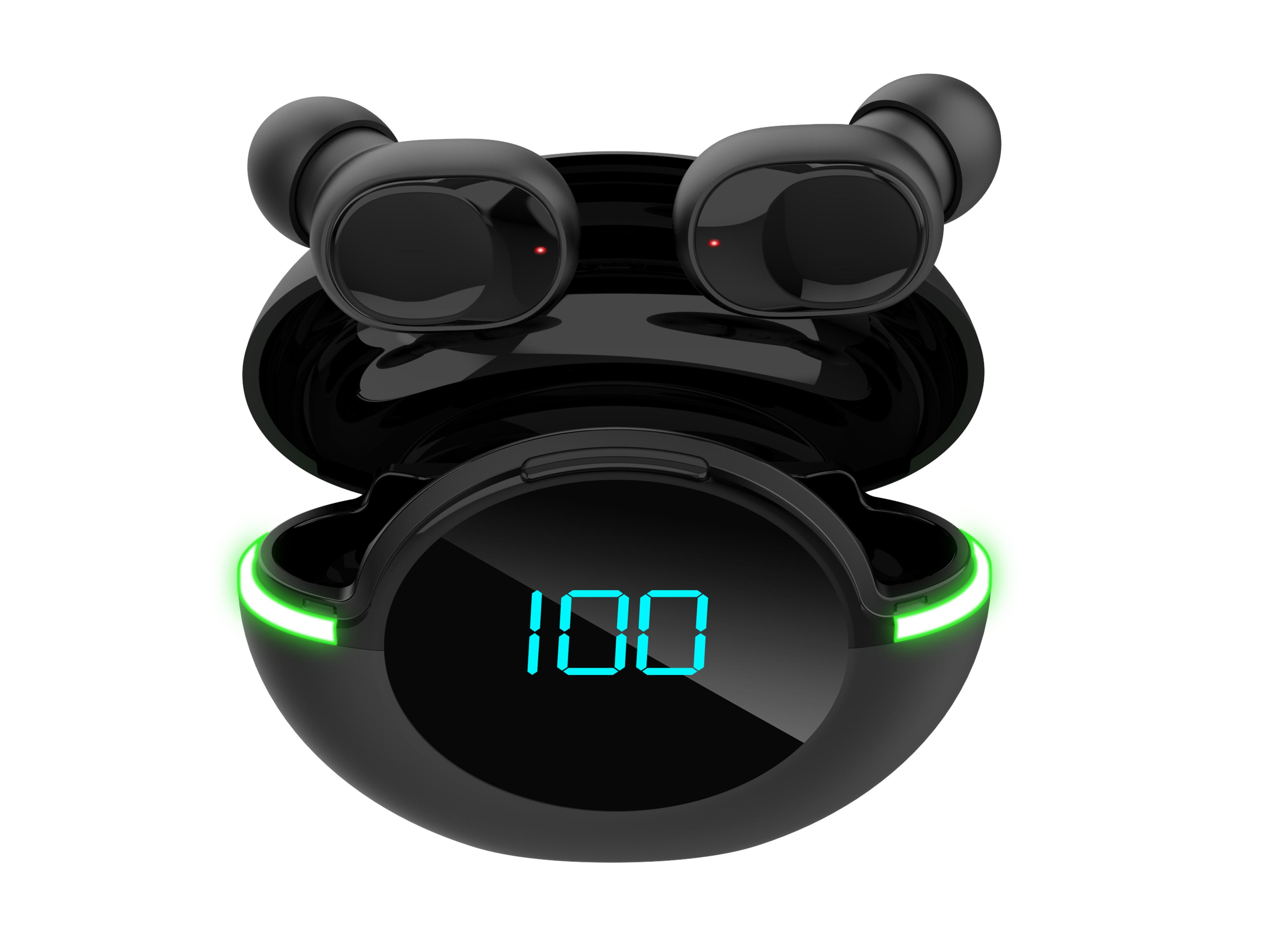 smart touch wireless earbuds with led battery display & one-step pairing for iphone android