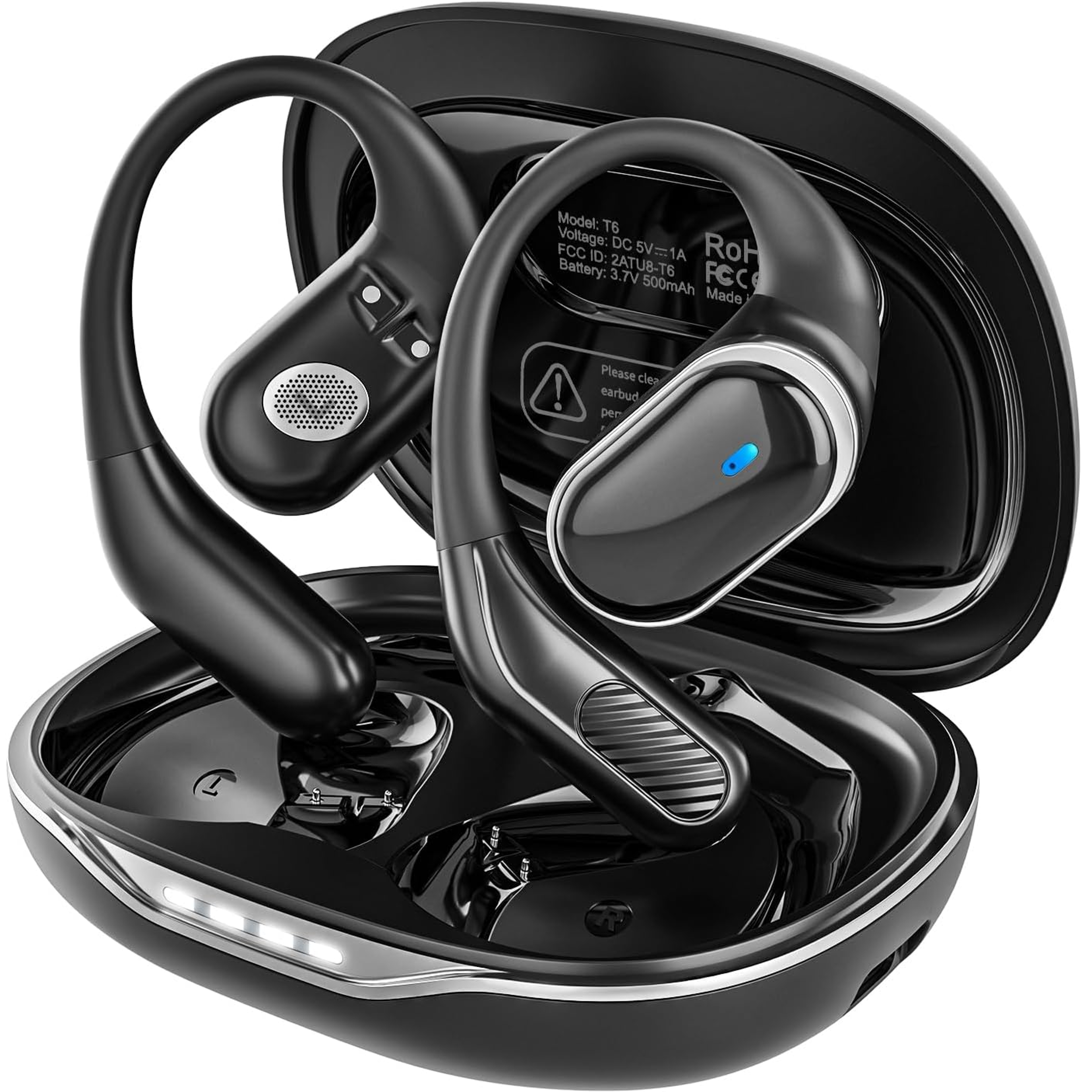 open ear bluetooth wireless headphones with hifi sound