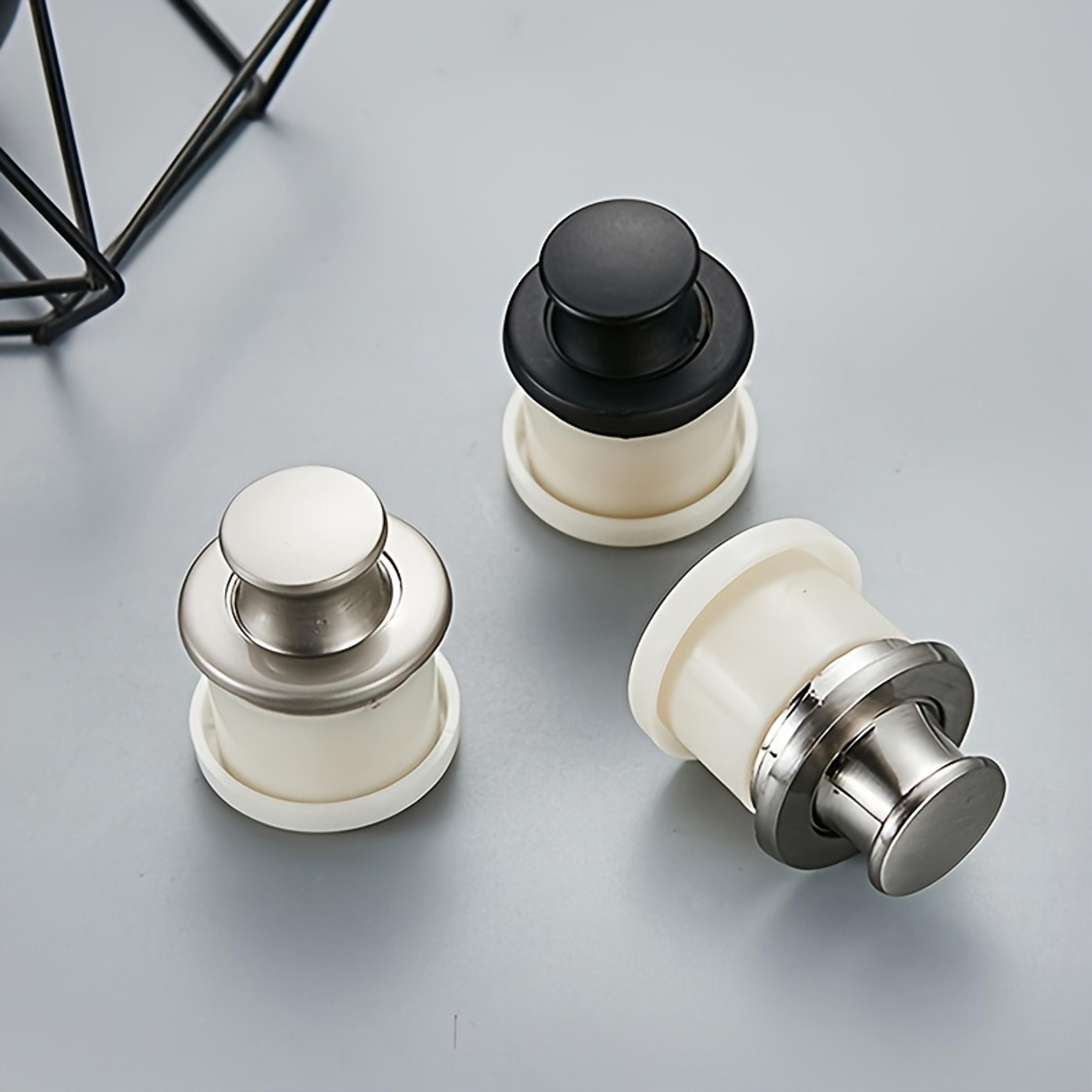 hidden push to open cabinet handles matte black invisible drawer pulls