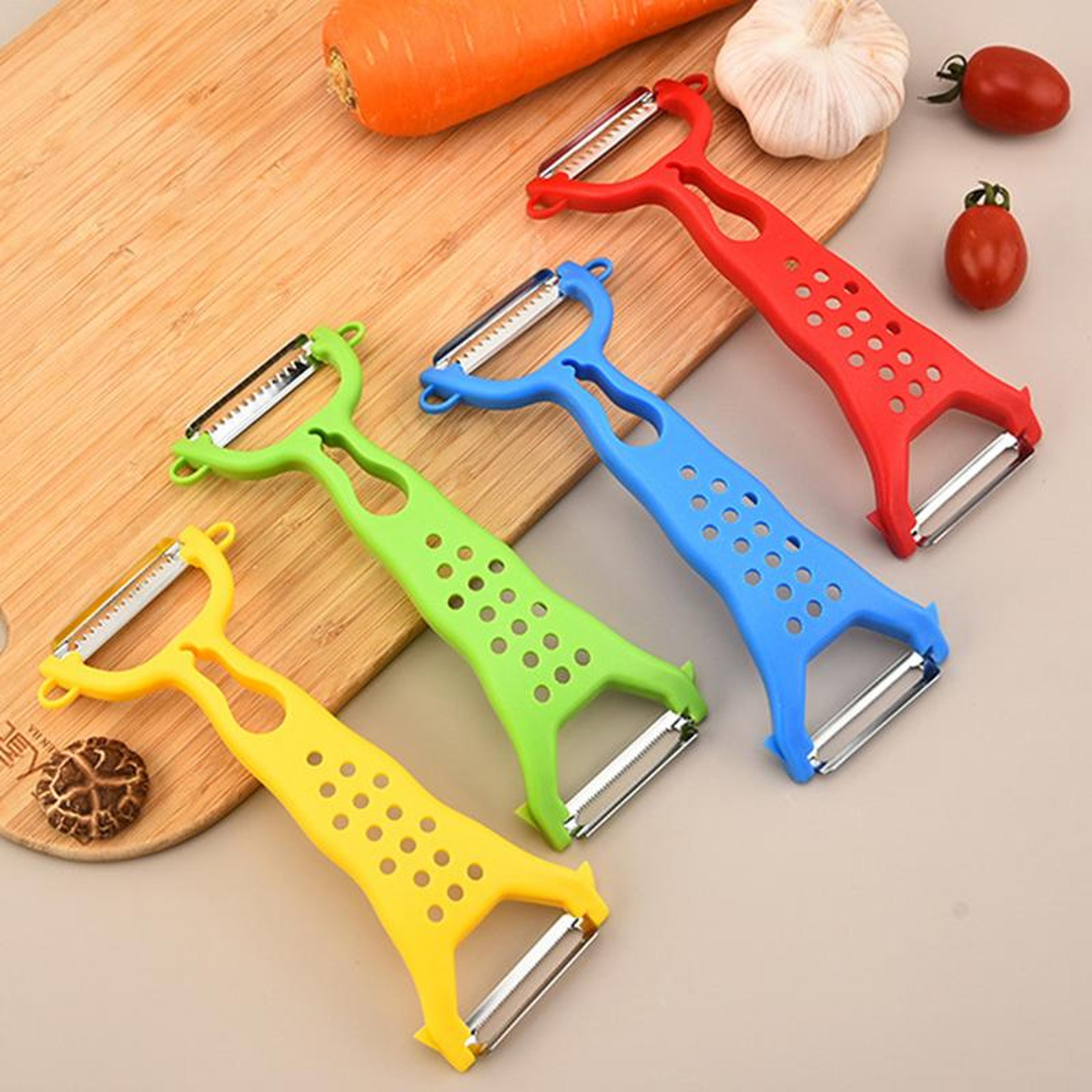 stainless steel vegetable peeler with double head multi function fruit and potato slicer tool