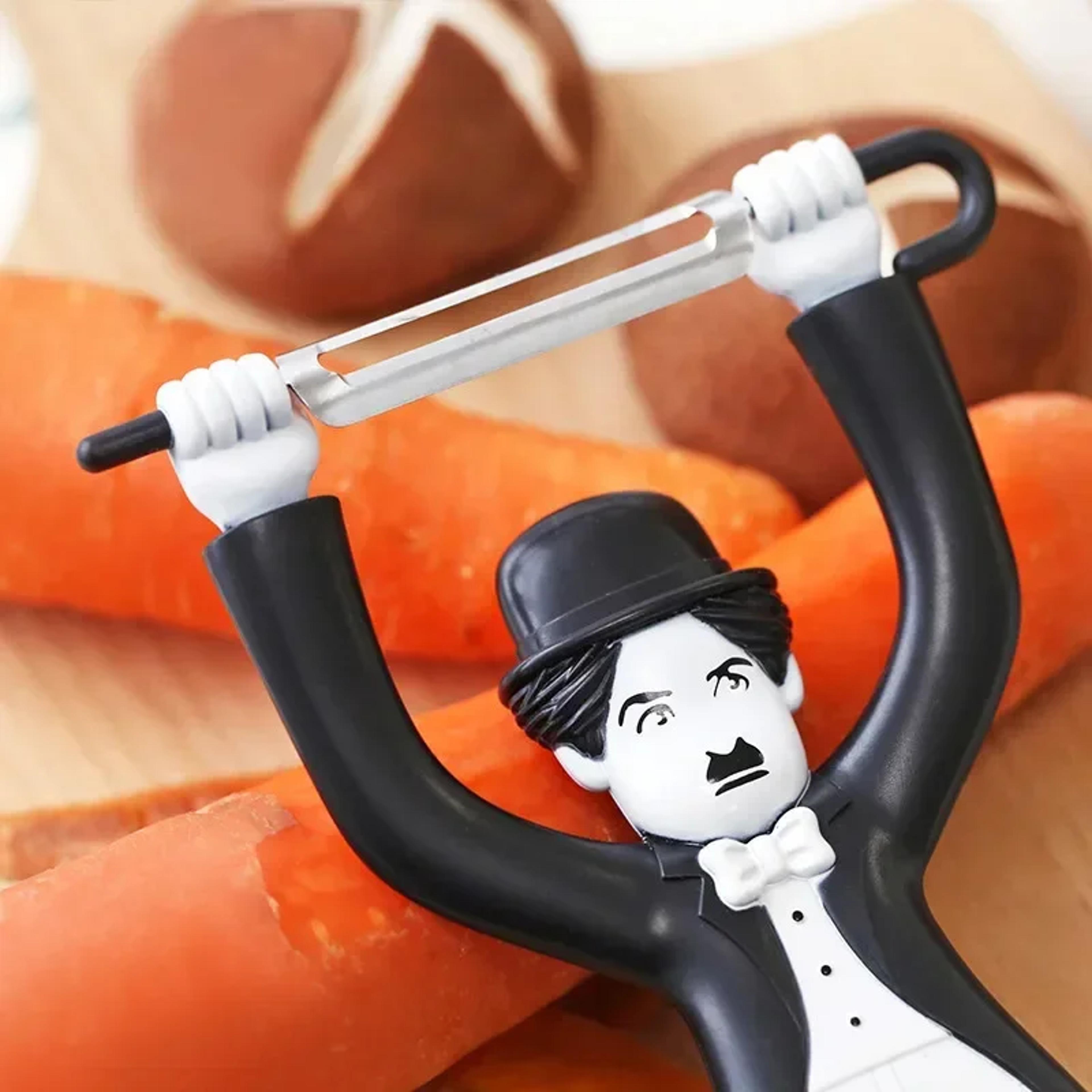 chaplin chef vegetable peeler with stainless steel blade for fruits, potatoes & kitchen prep