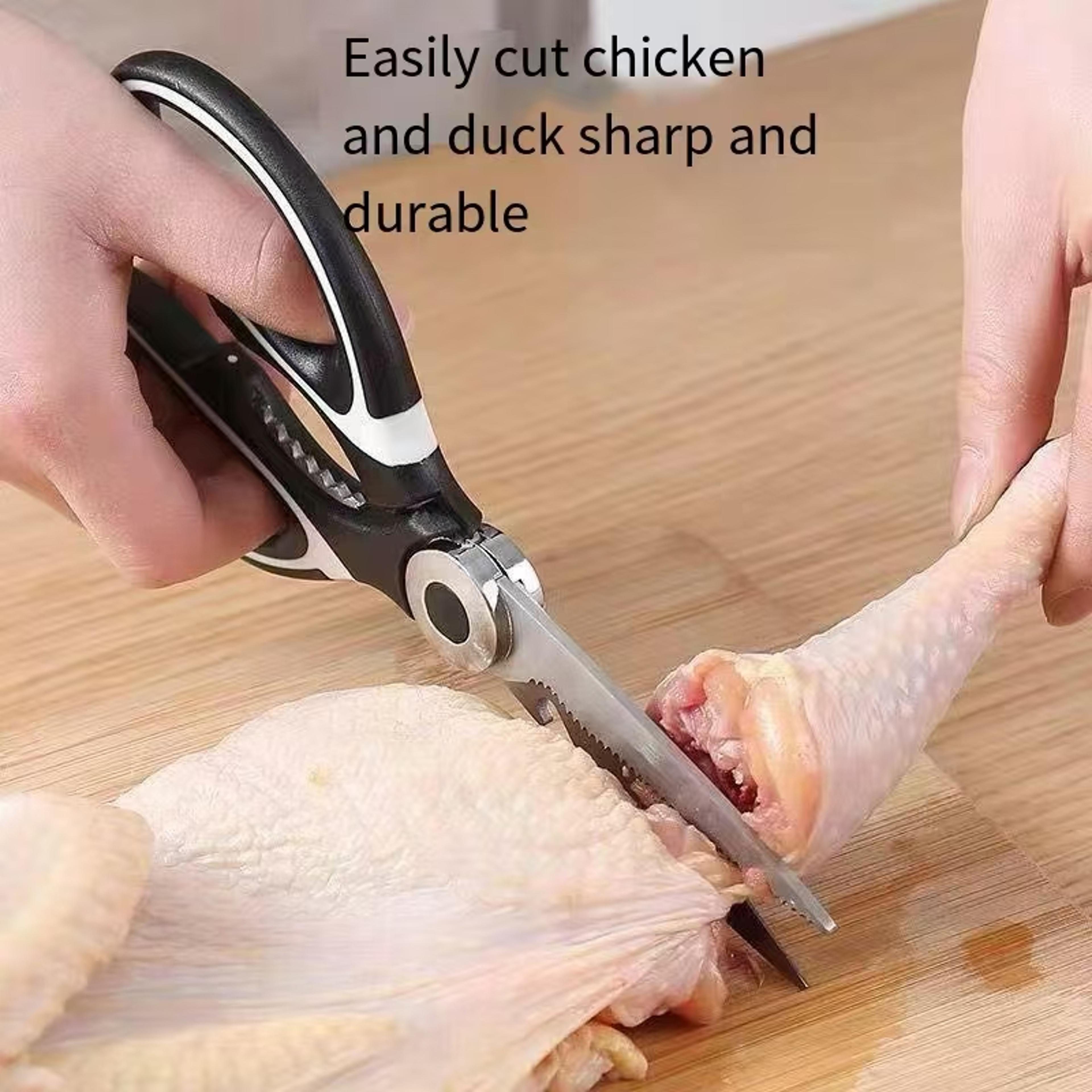 multicut pro stainless steel kitchen scissors for poultry, fish, vegetables & bones