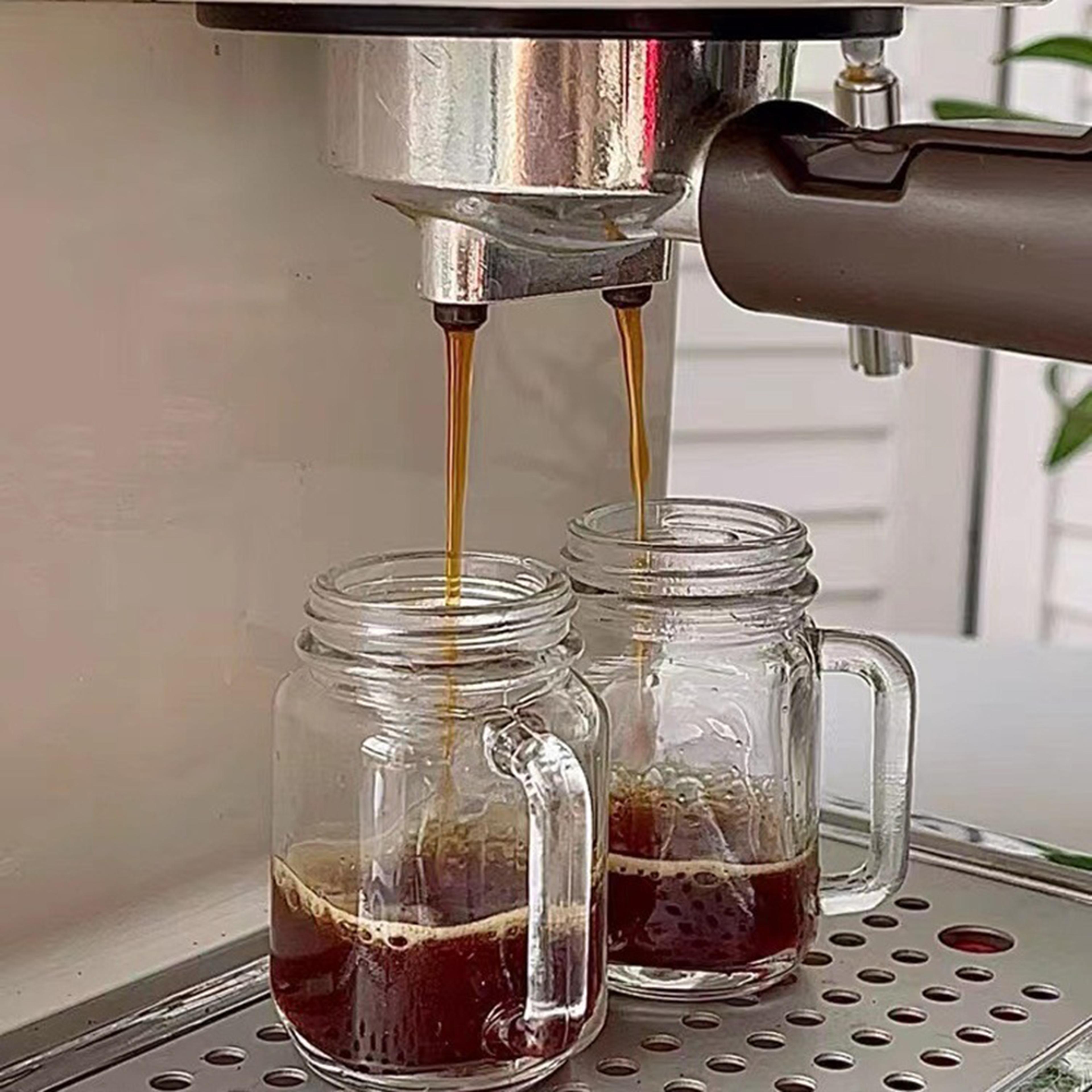 mini glass coffee concentrate bottle with leakproof lid and handle