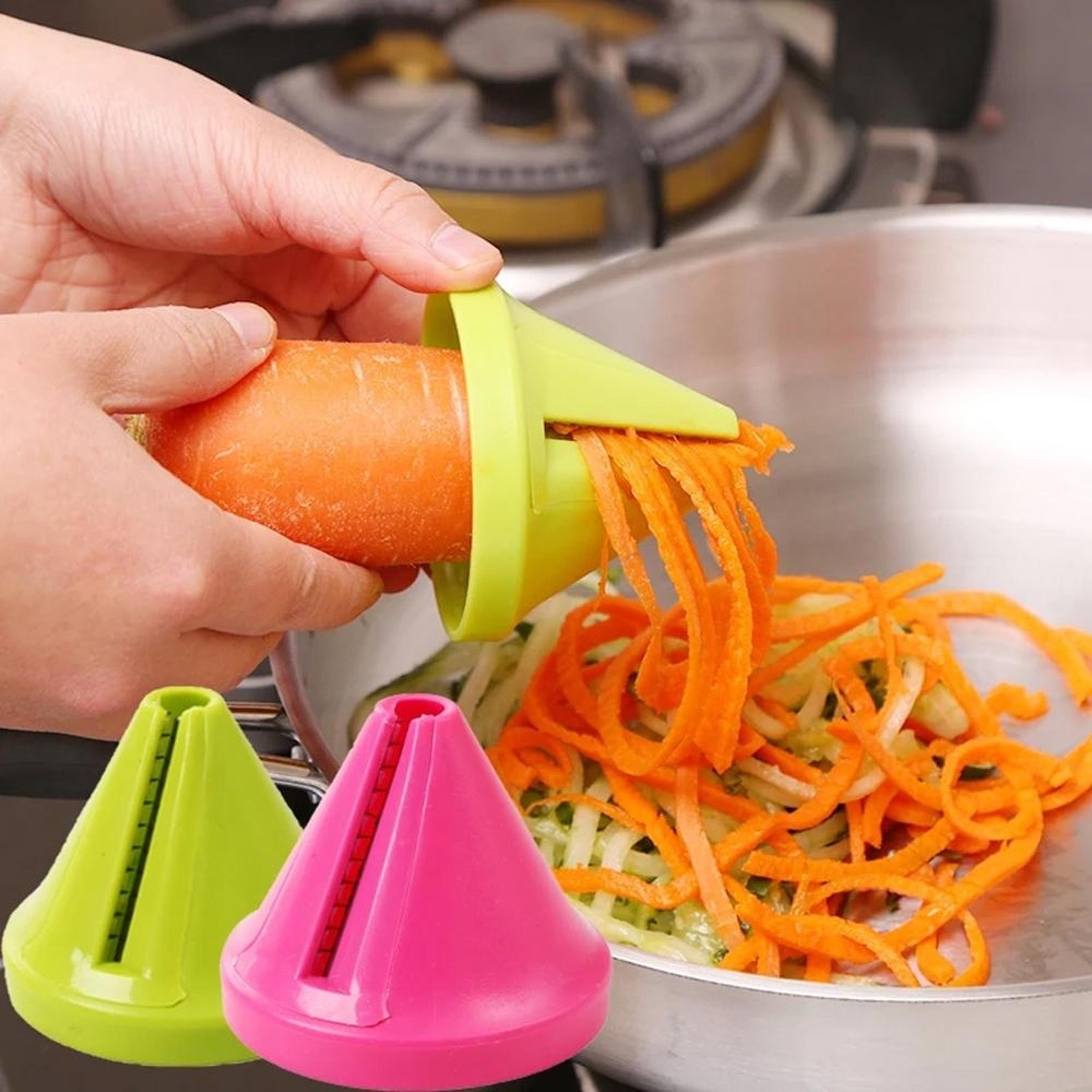 freshtwist rotary vegetable grater & vegetable spiralizer for fast kitchen prep