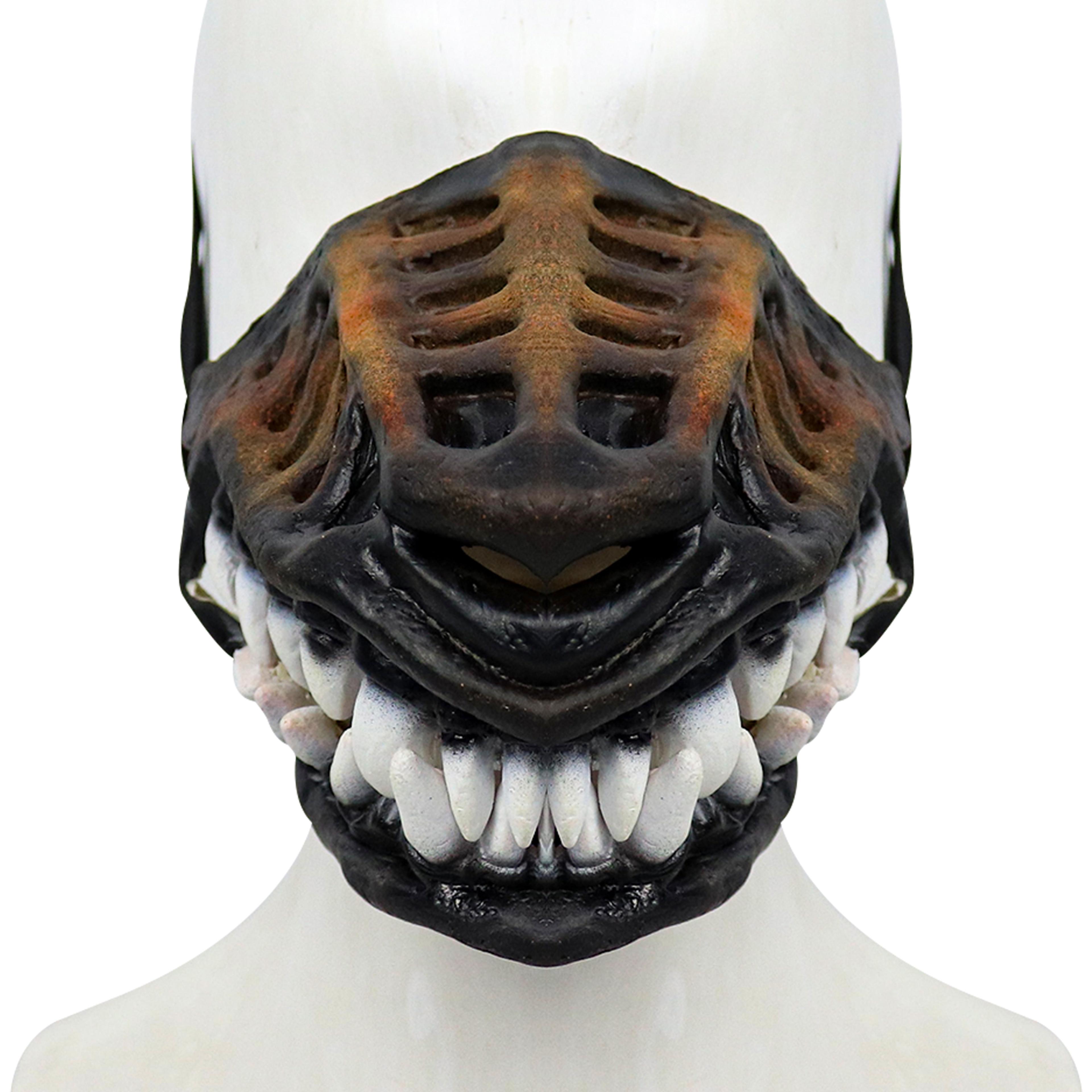 bulex latex dog mask for puppy cosplay, halloween parties & role play