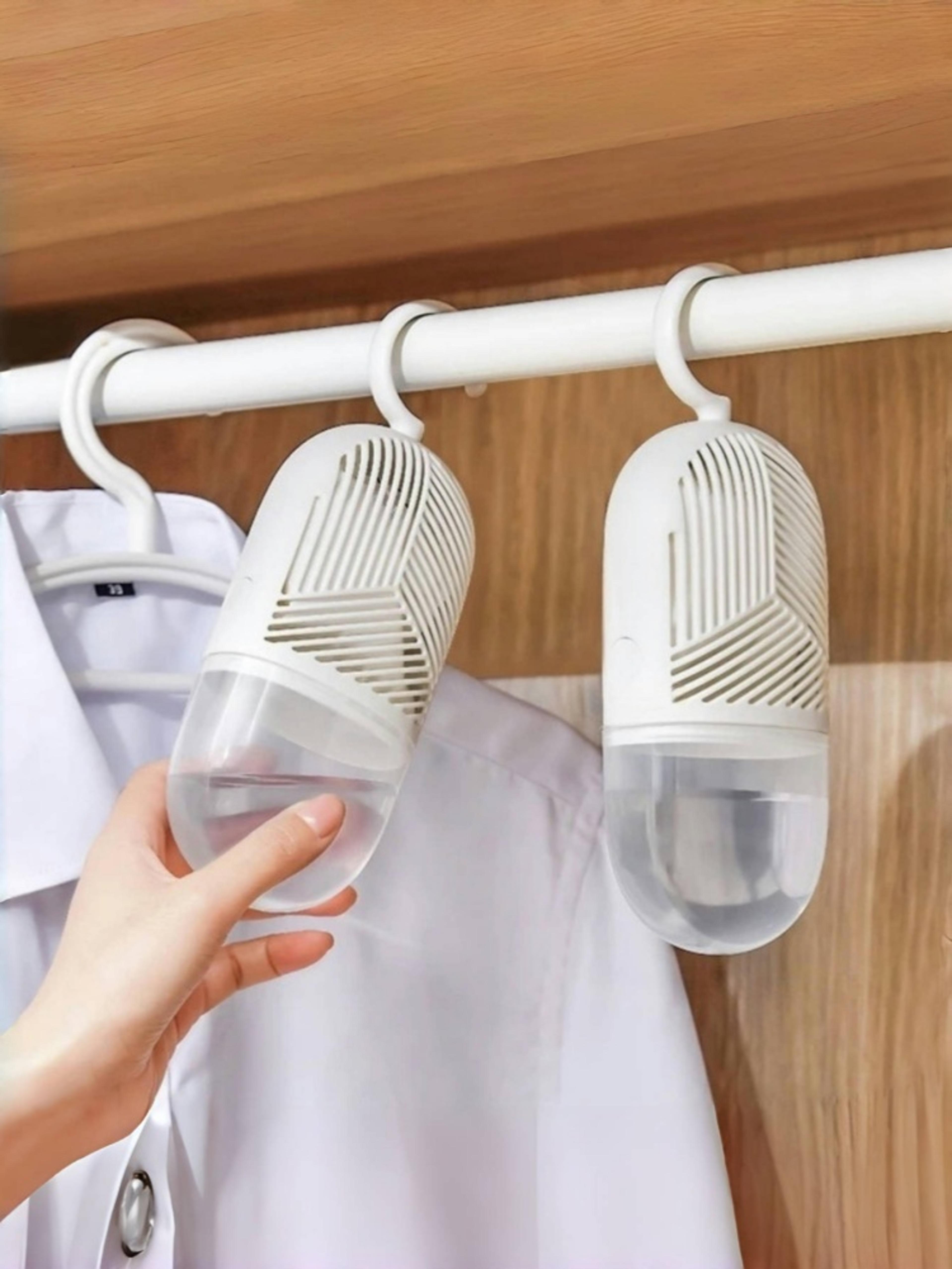 reusable moisture absorber hanging bag for wardrobe and closet dehumidifying protection